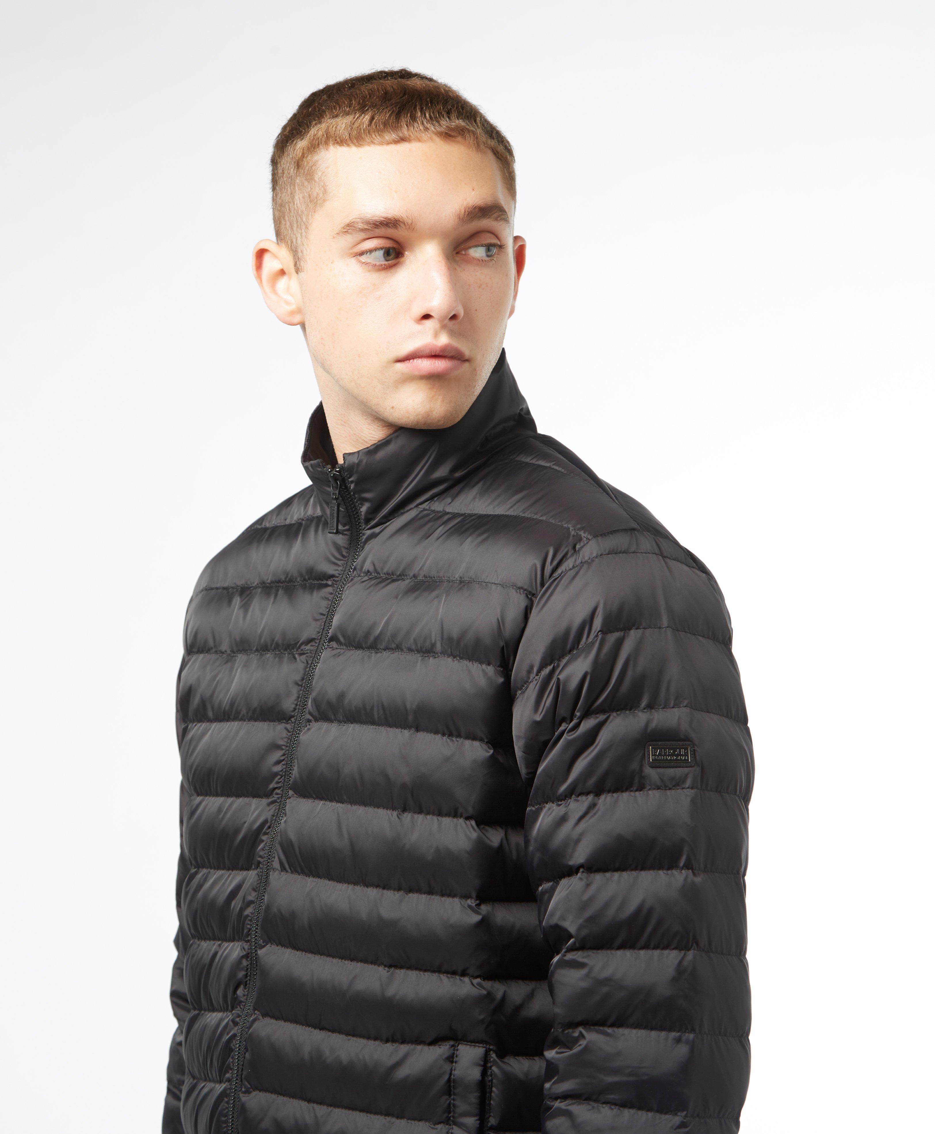 barbour international impeller quilted jacket black