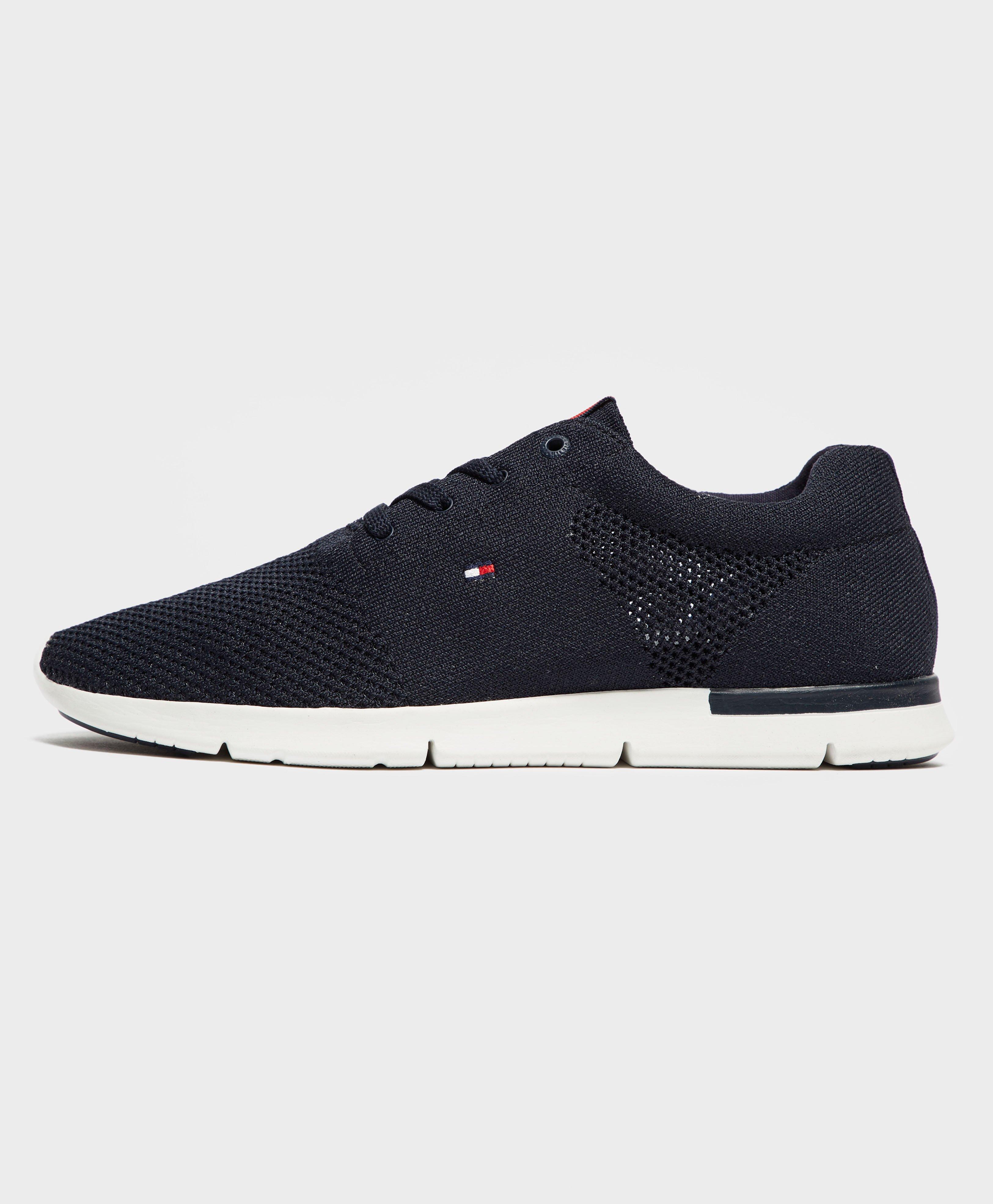 tommy hilfiger tobias flag mesh trainers in navy