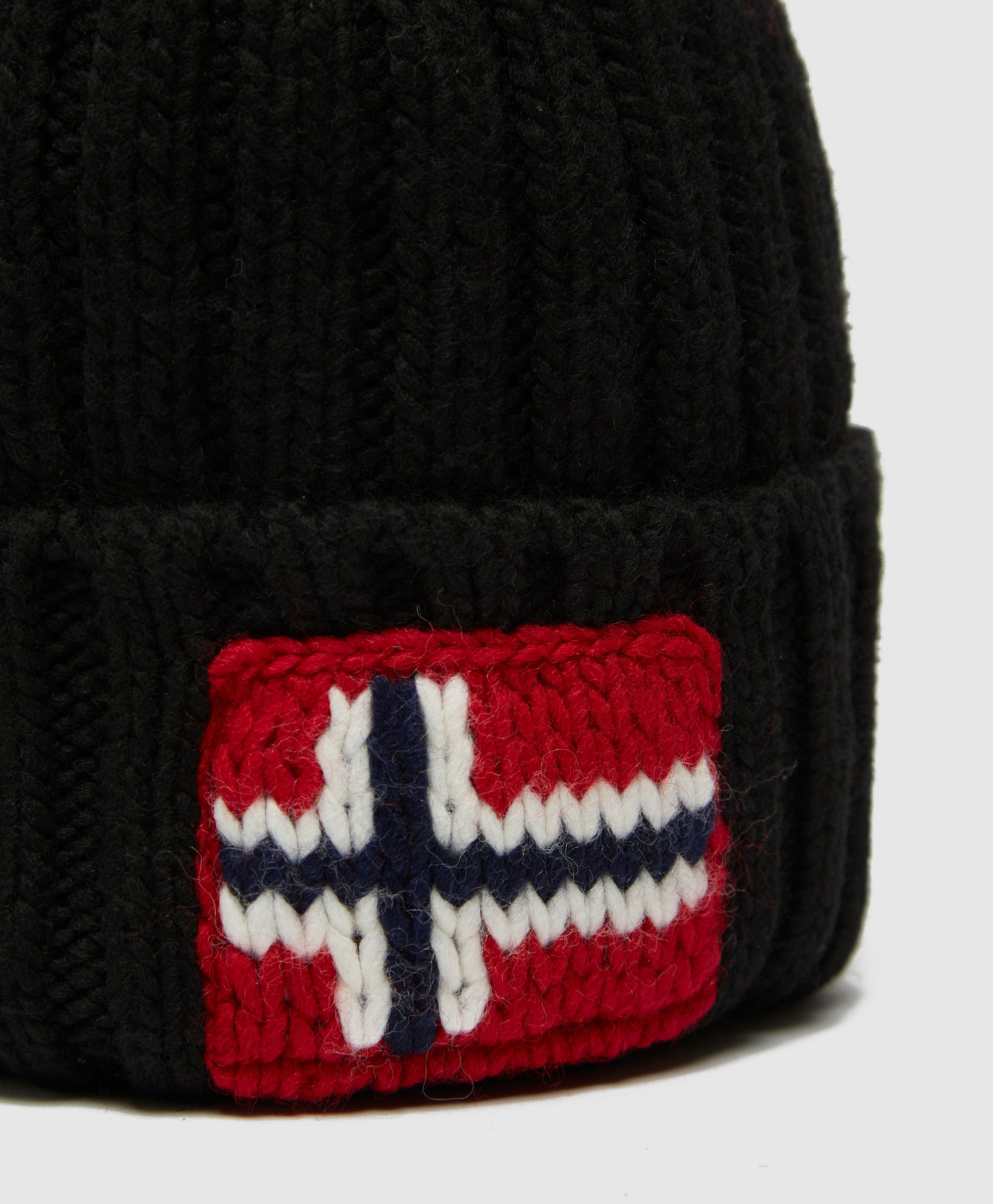 napapijri bobble hat black