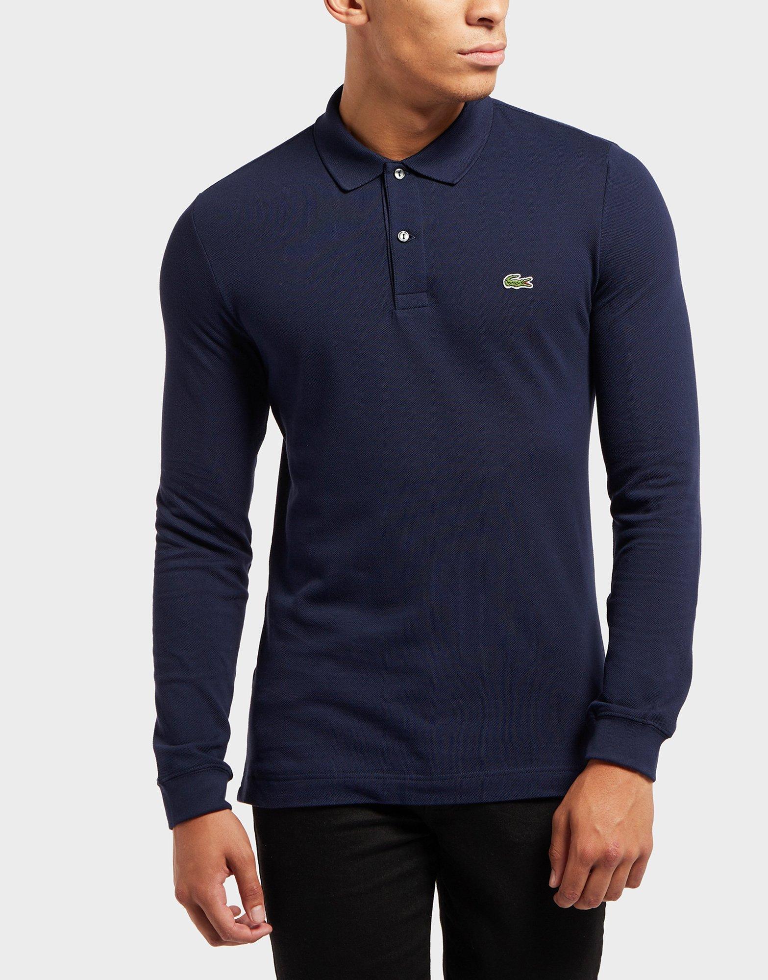 lacoste long sleeve polo slim fit
