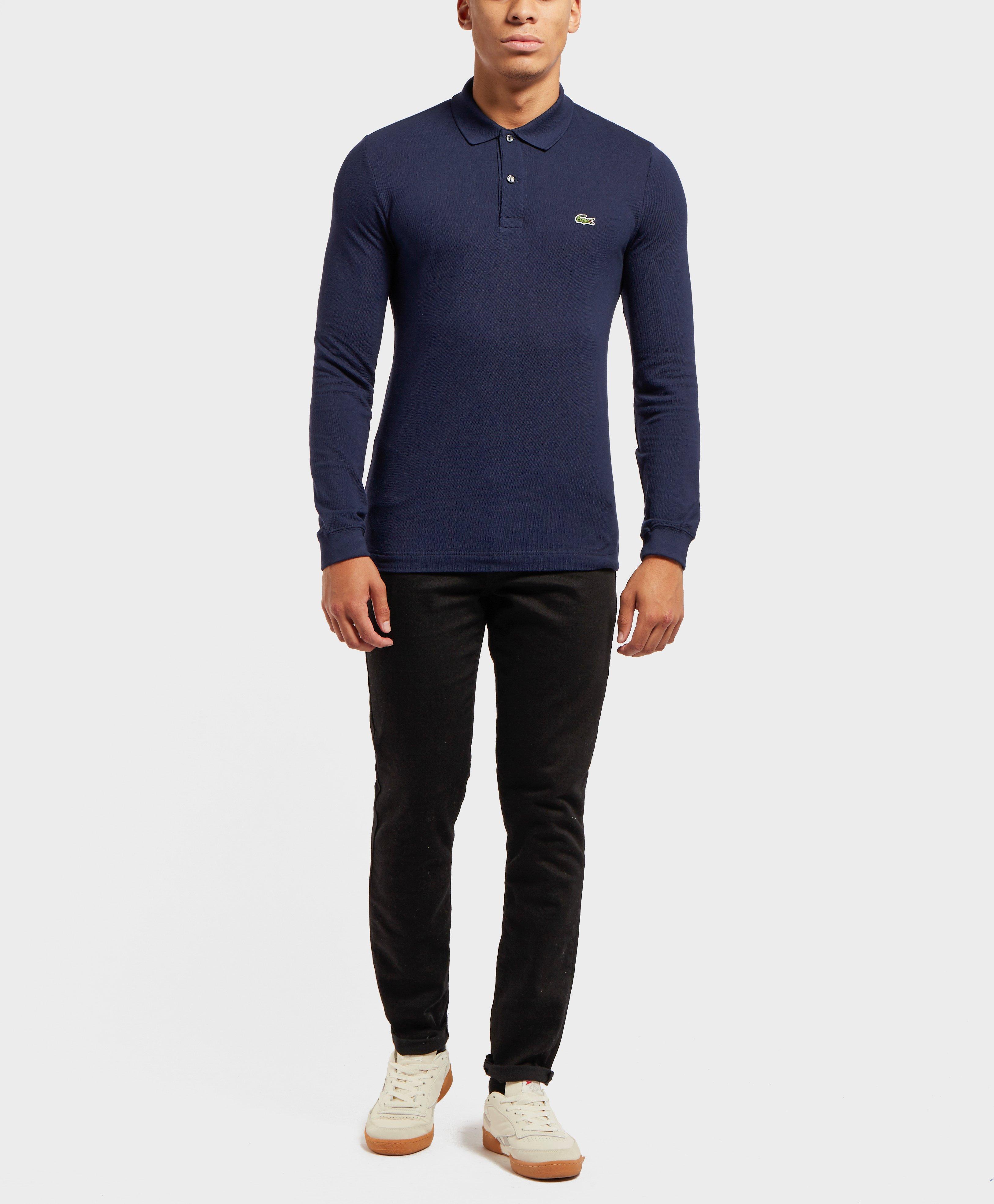 lacoste polo long sleeve slim fit