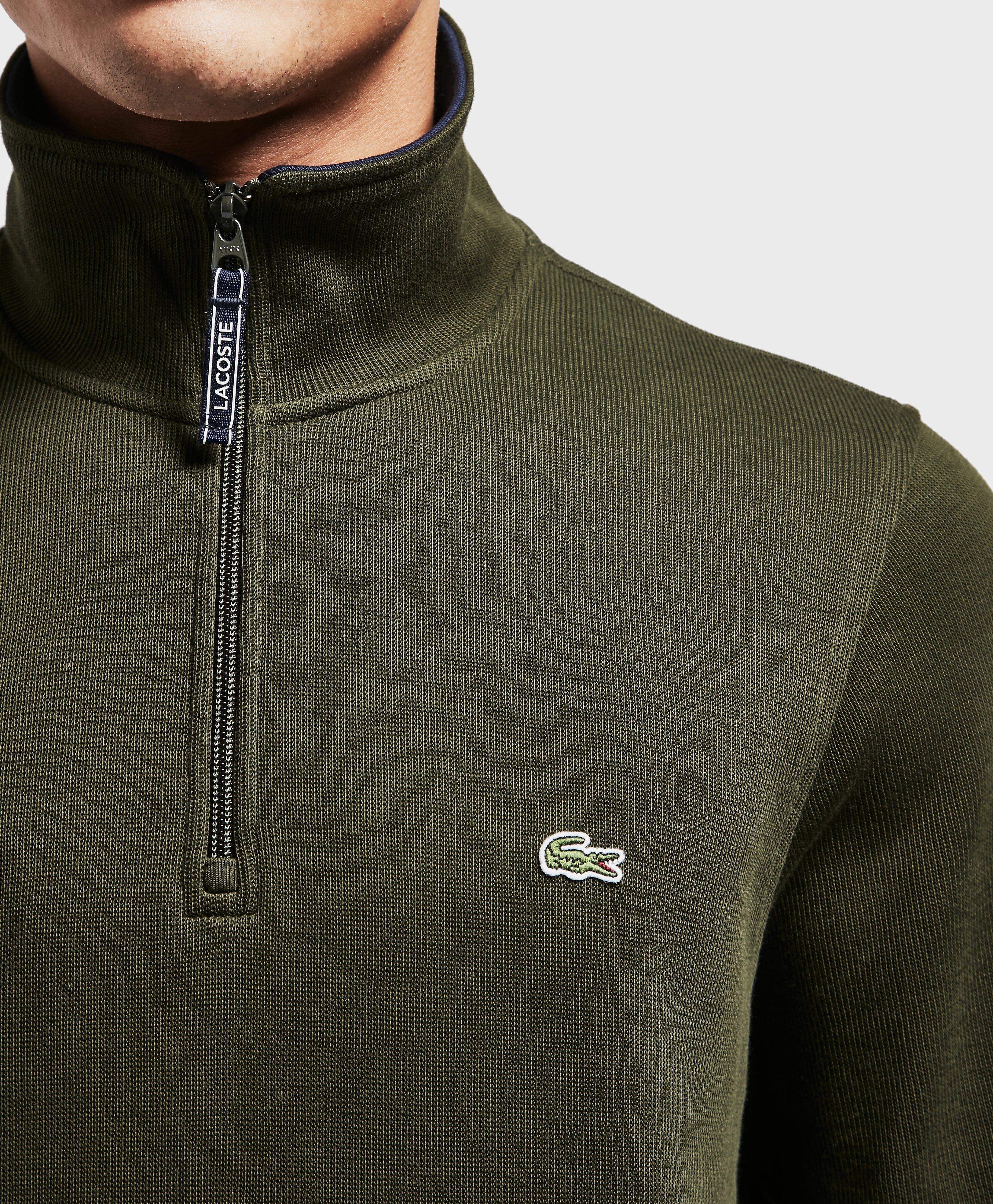 lacoste half zip jacket