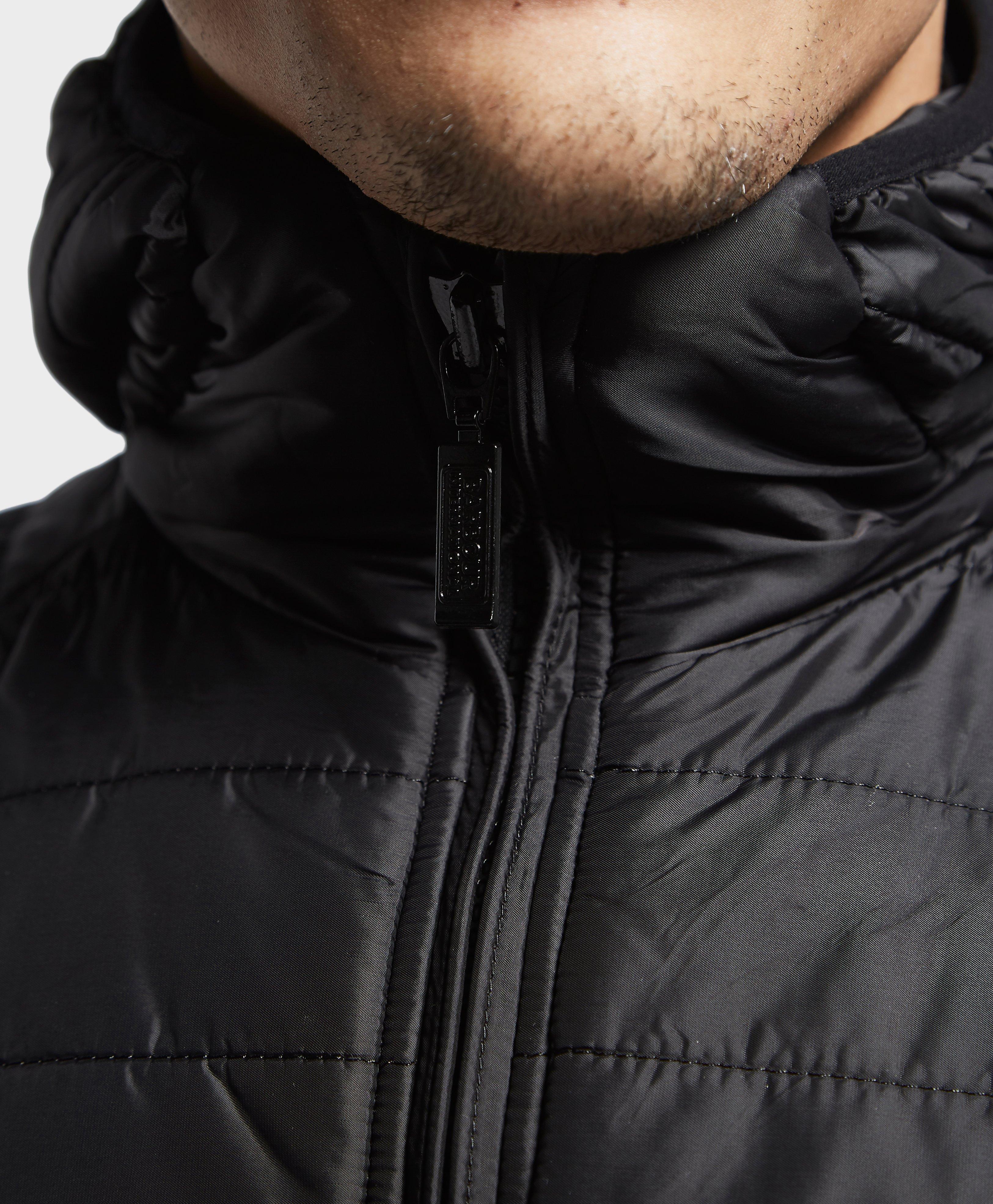 barbour international level quilted padded jacket
