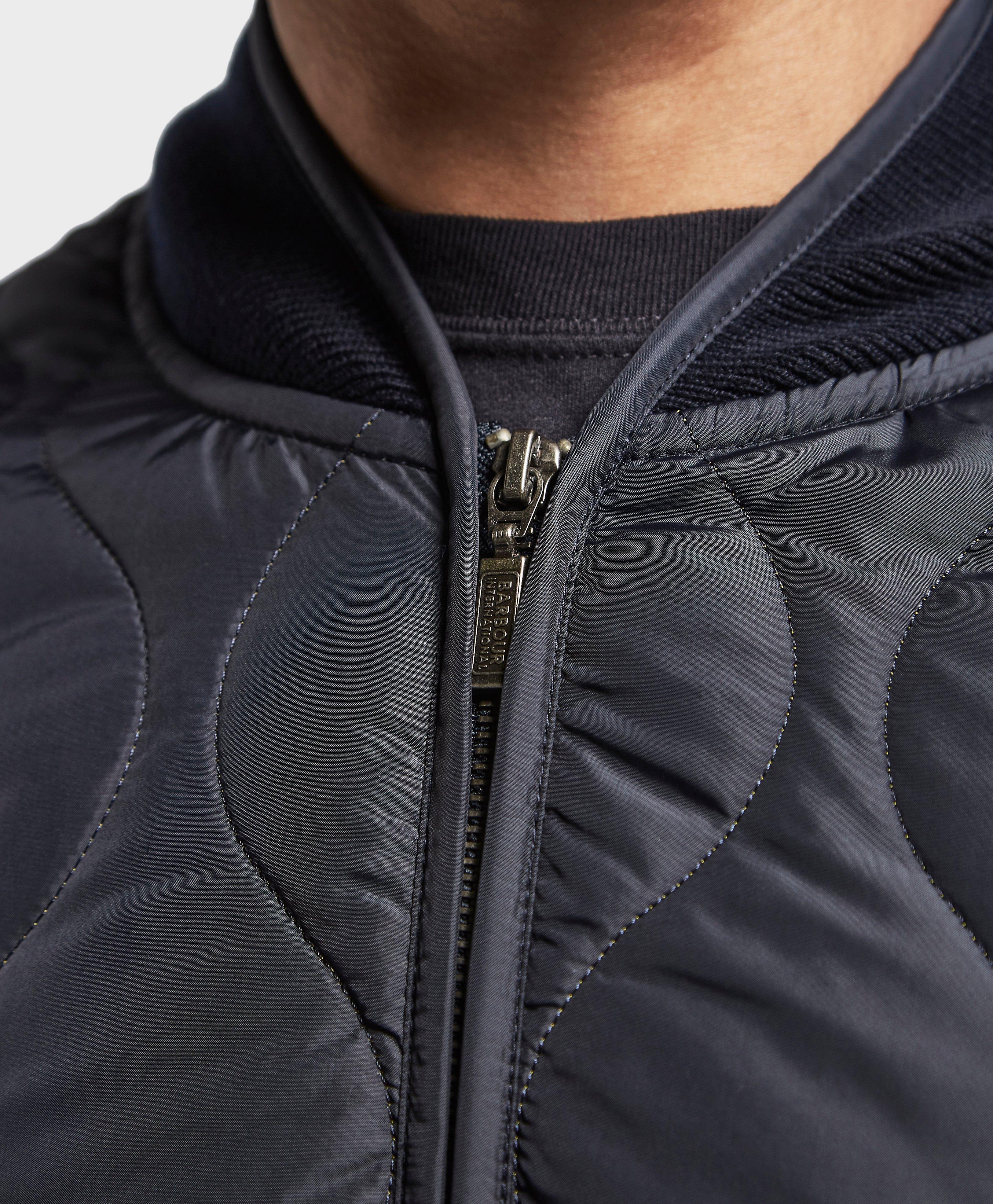 barbour international bomber