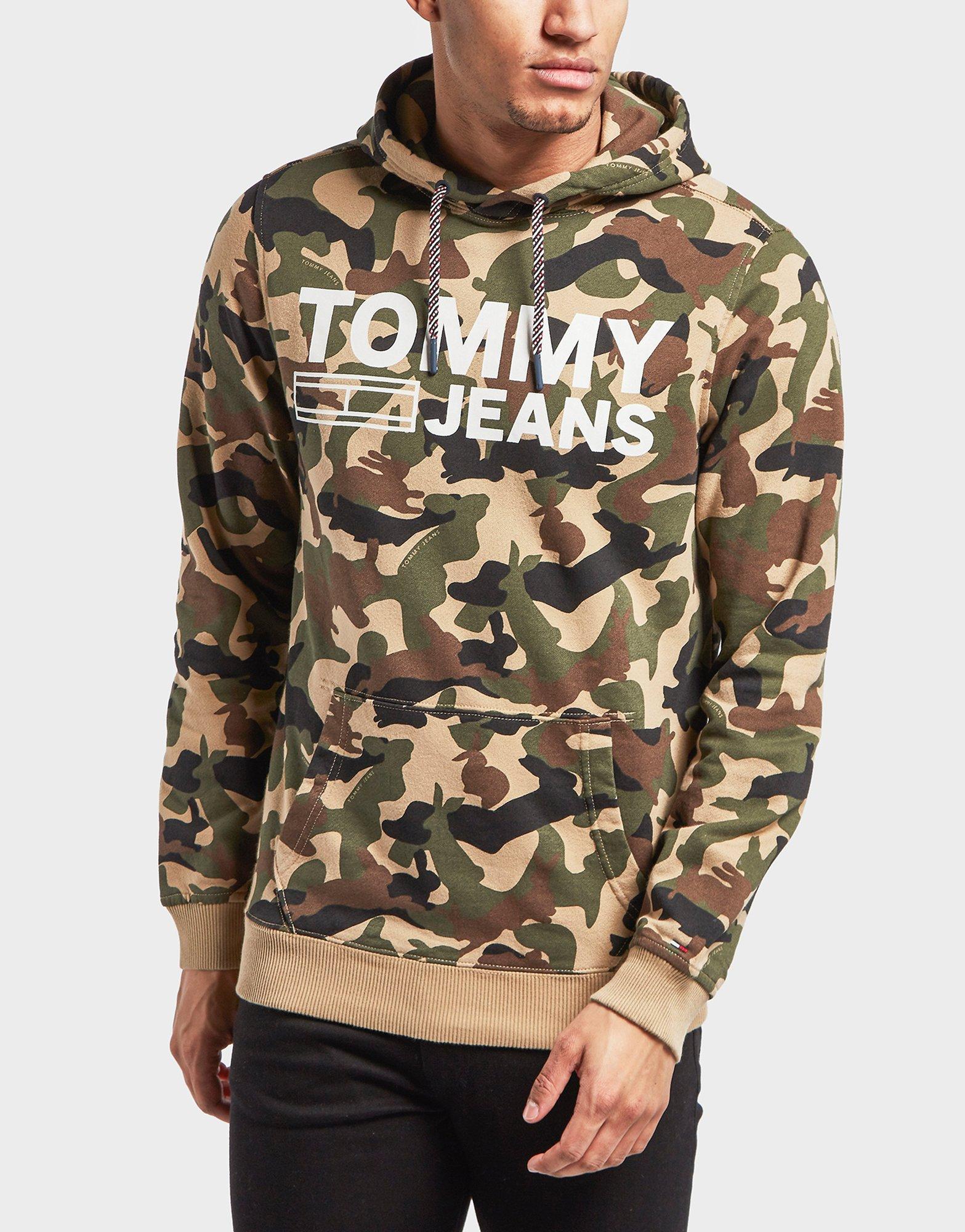 tommy hilfiger camo hoodie