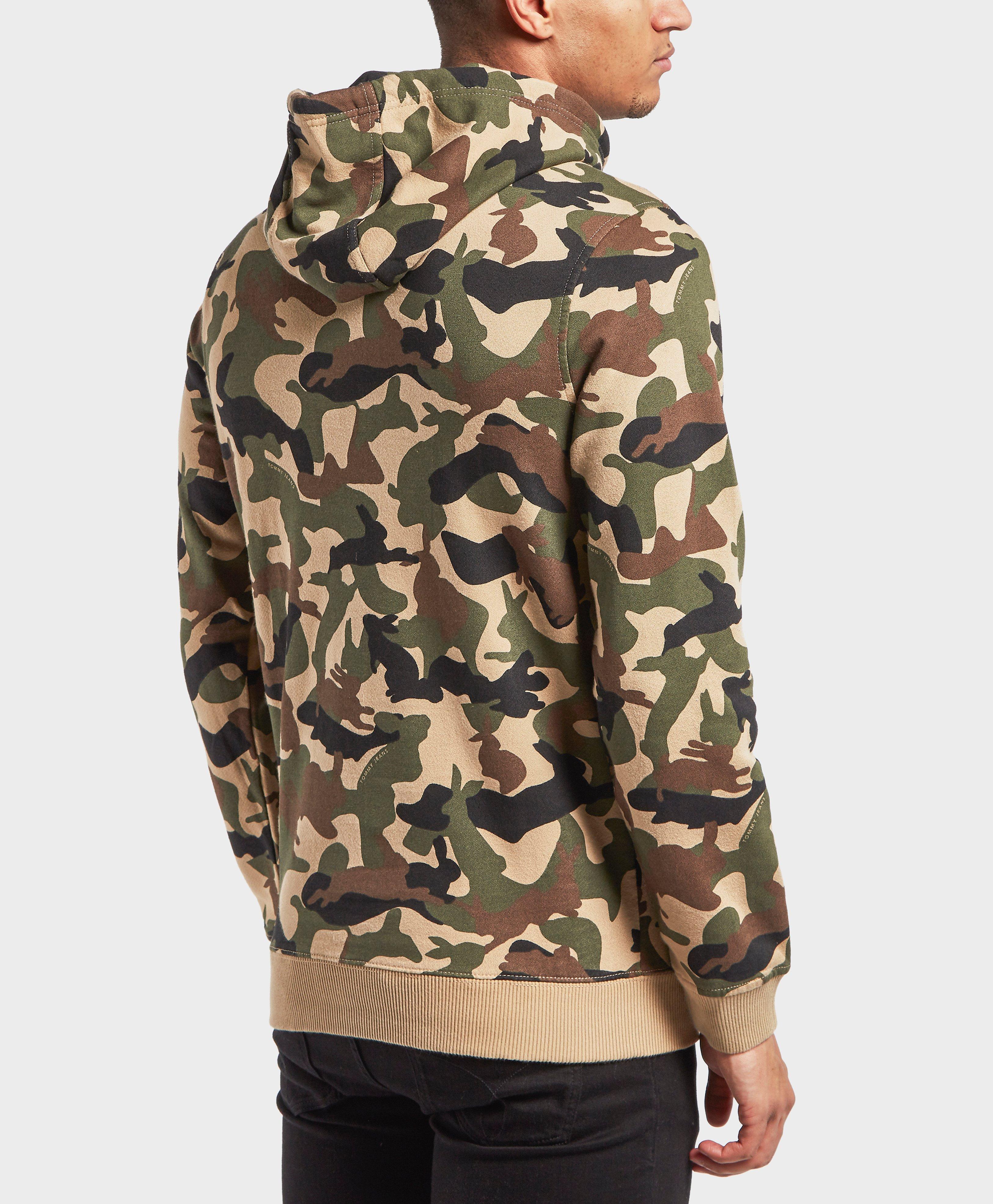 tommy hilfiger camo hoodie