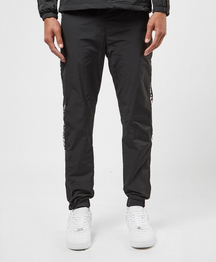 black cuffed track pants