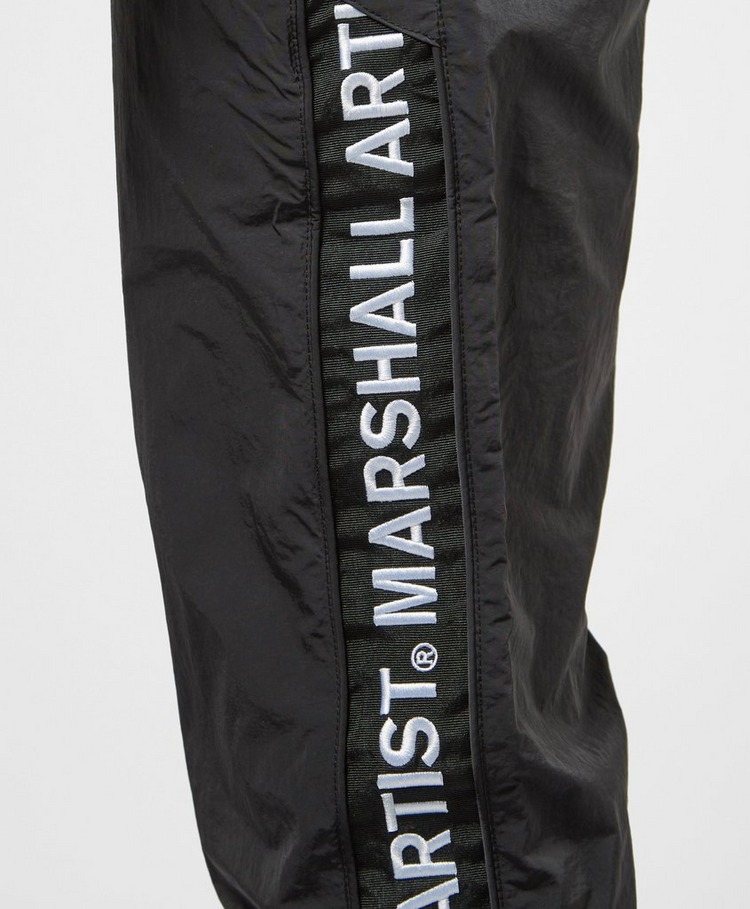 nike gel tape cuffed track pants black