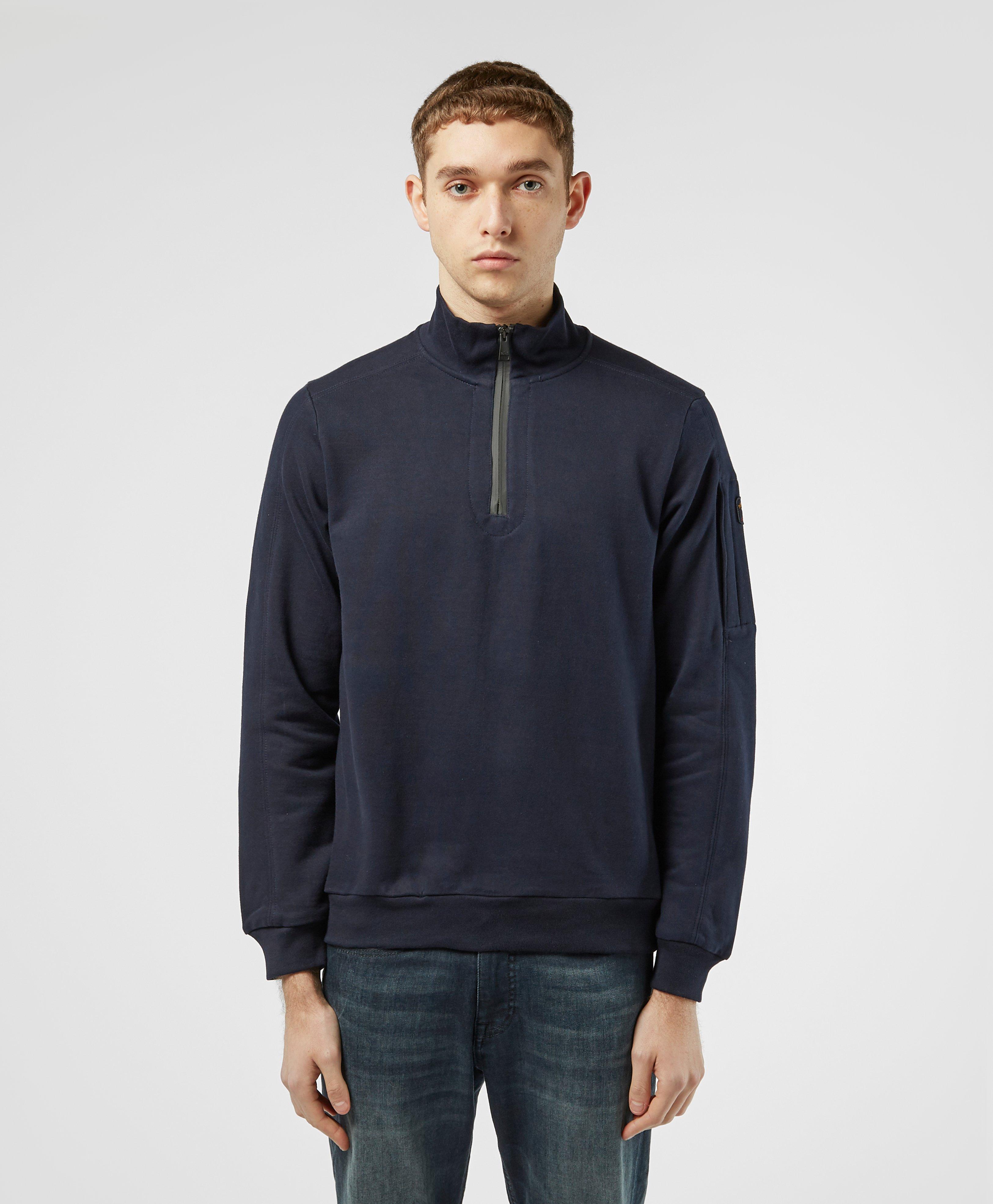 paul and shark half zip sweatshirt