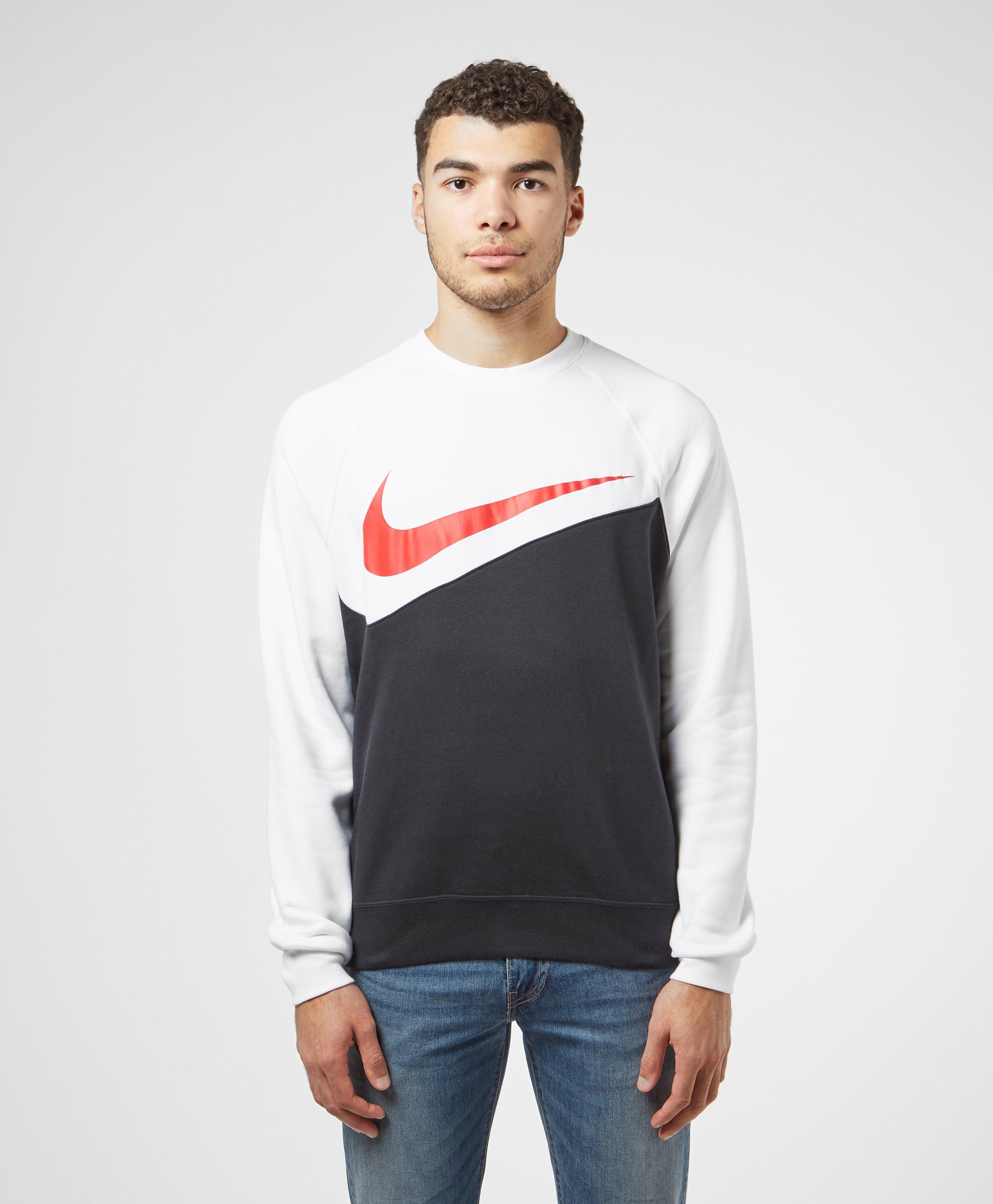 nike swoosh crew neck sweat