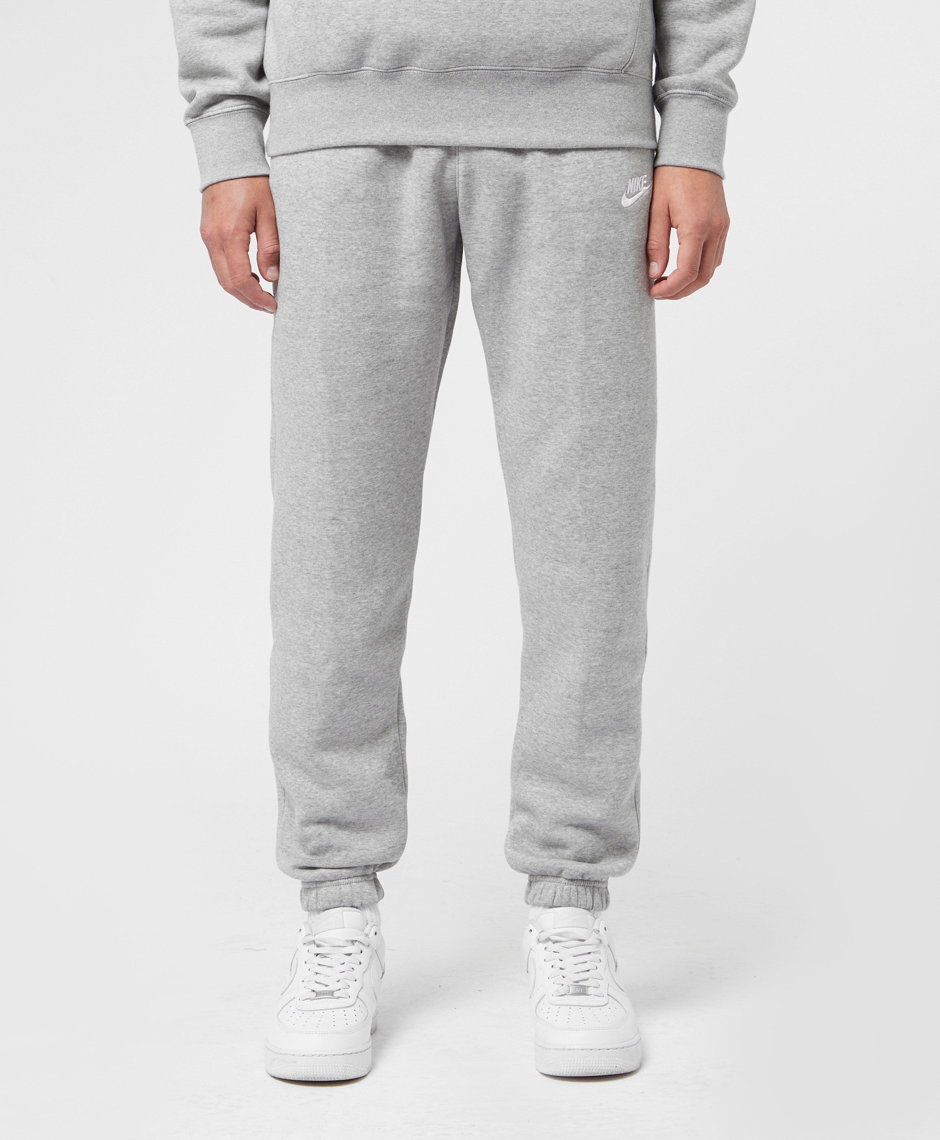 nike club track pants grey