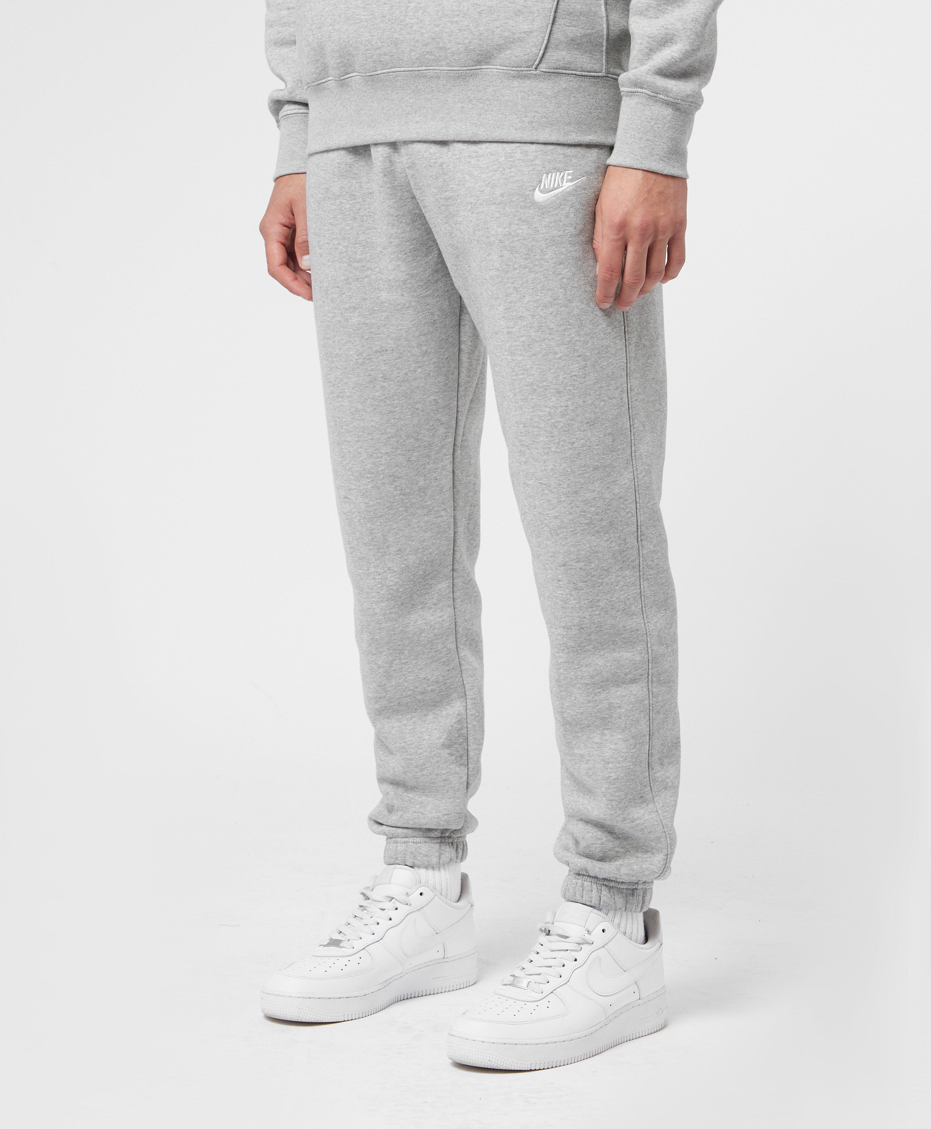 nike club track pants grey