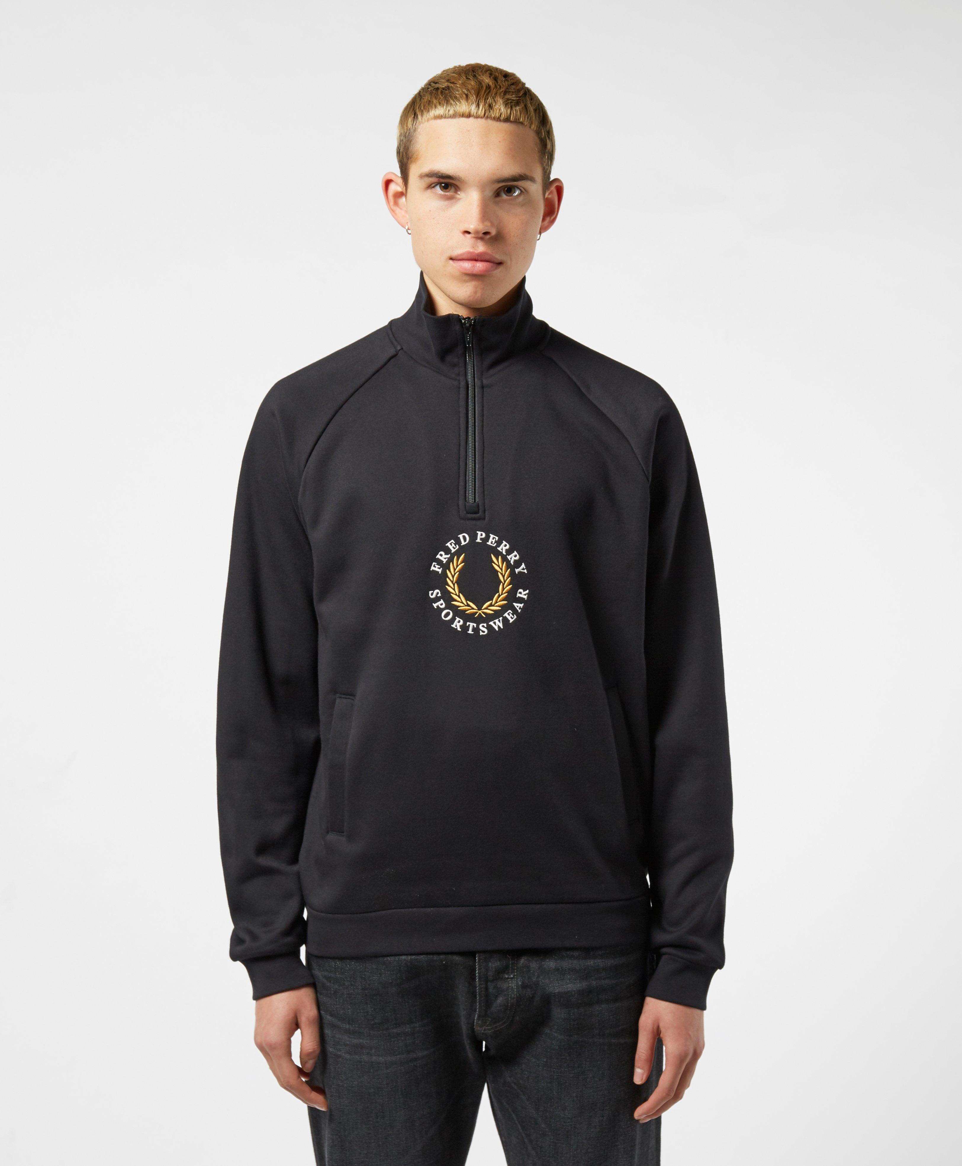 fred perry global branded sweatshirt