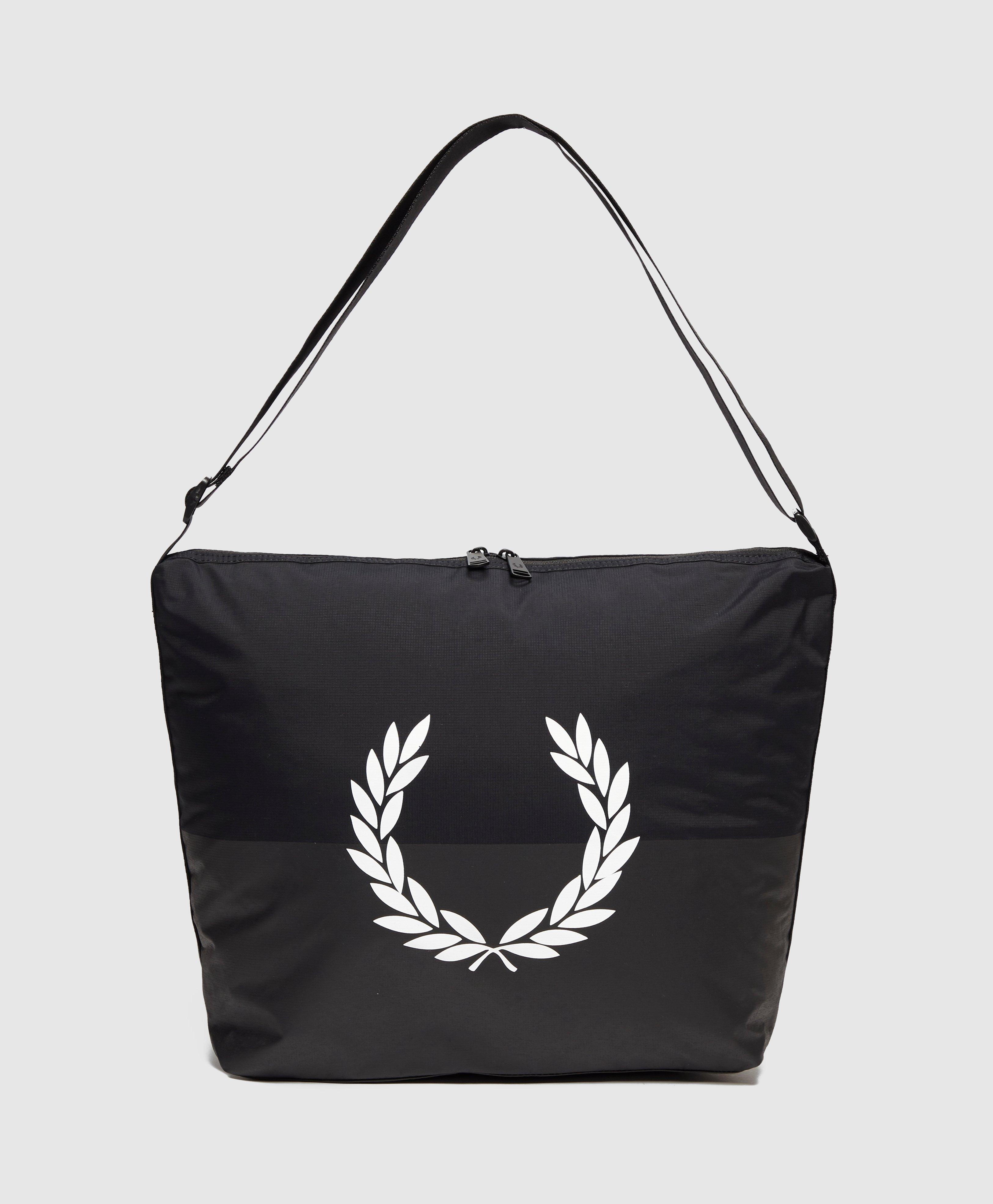 fred perry shoulder bag black