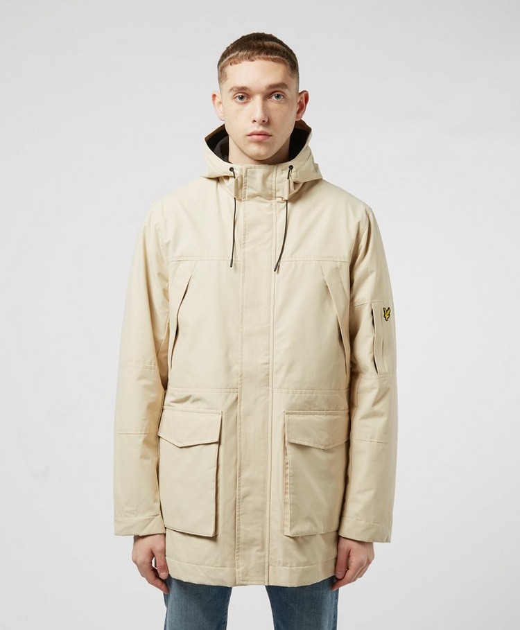 lyle and scott panelled hoodie