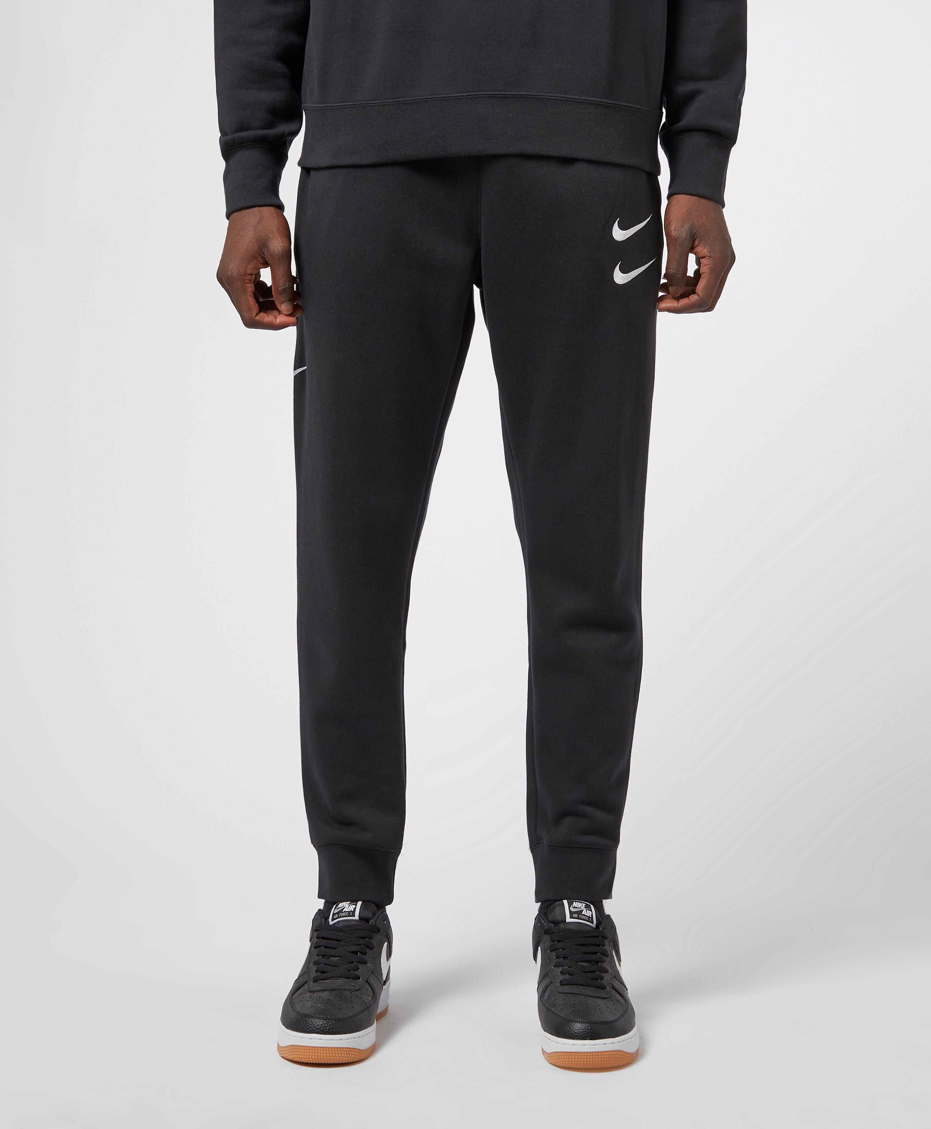 nike double swoosh joggers grey