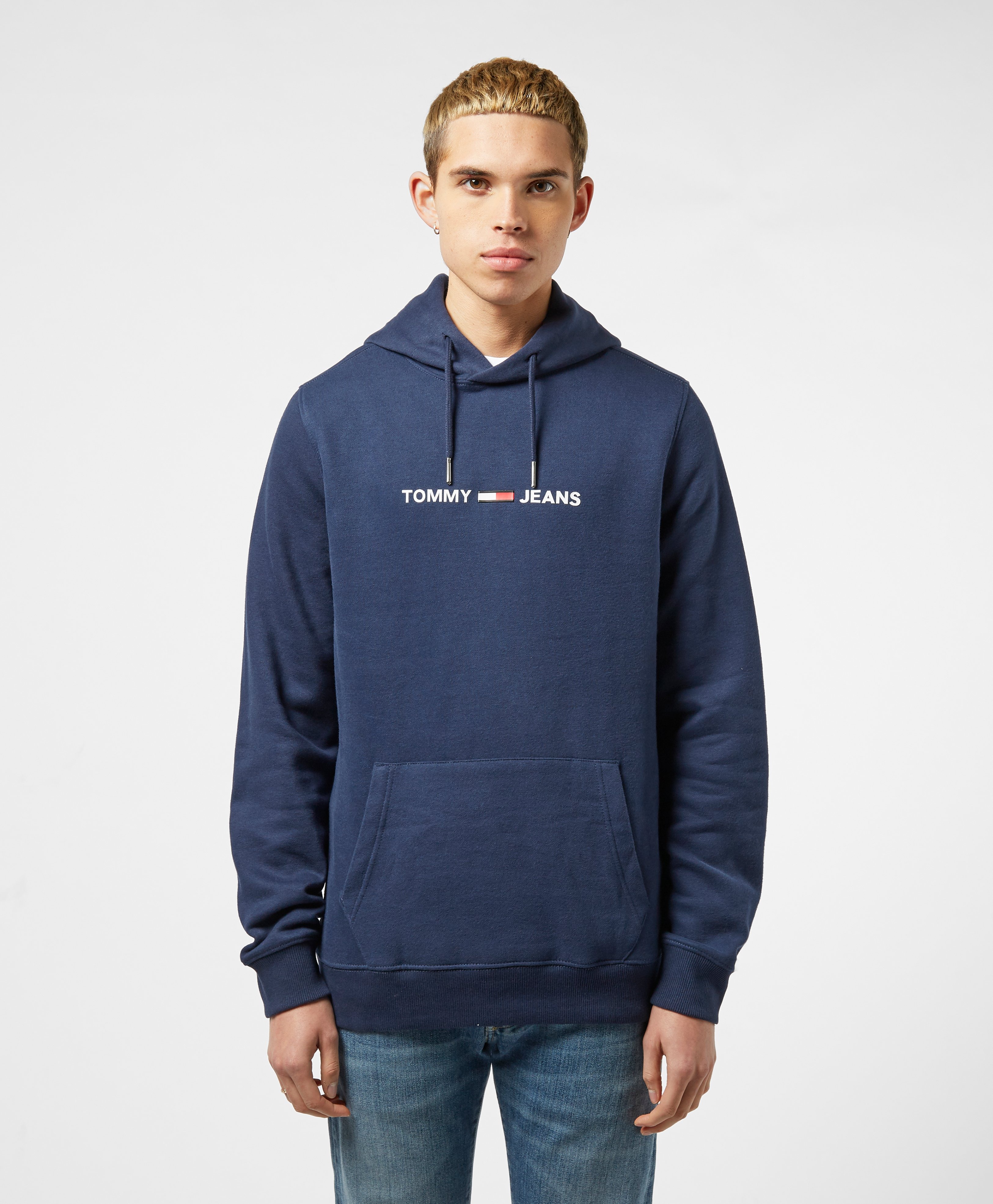 Tommy Jeans Linear Logo Overhead Hoodie | scotts Menswear