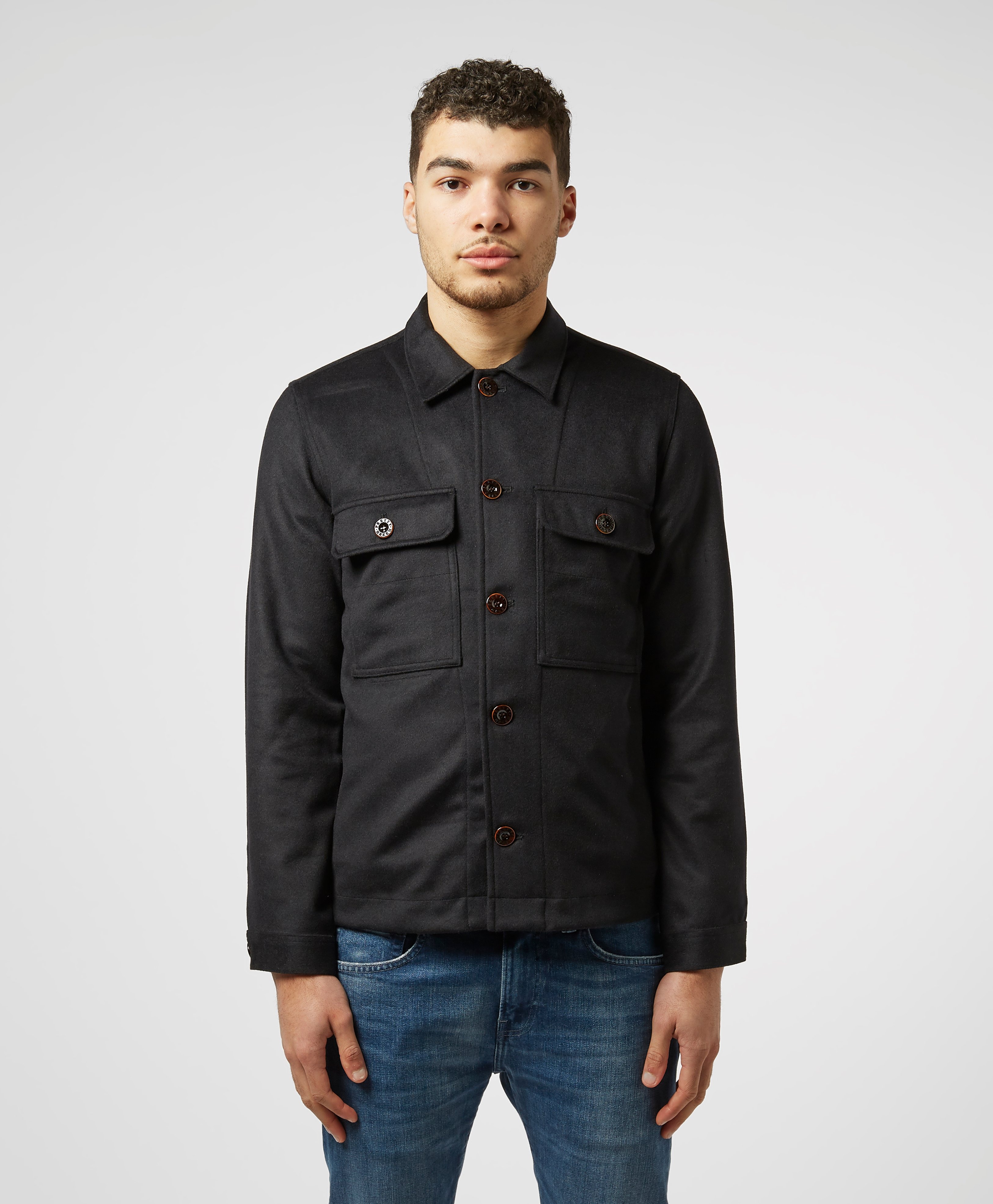 pretty green four pocket overshirt
