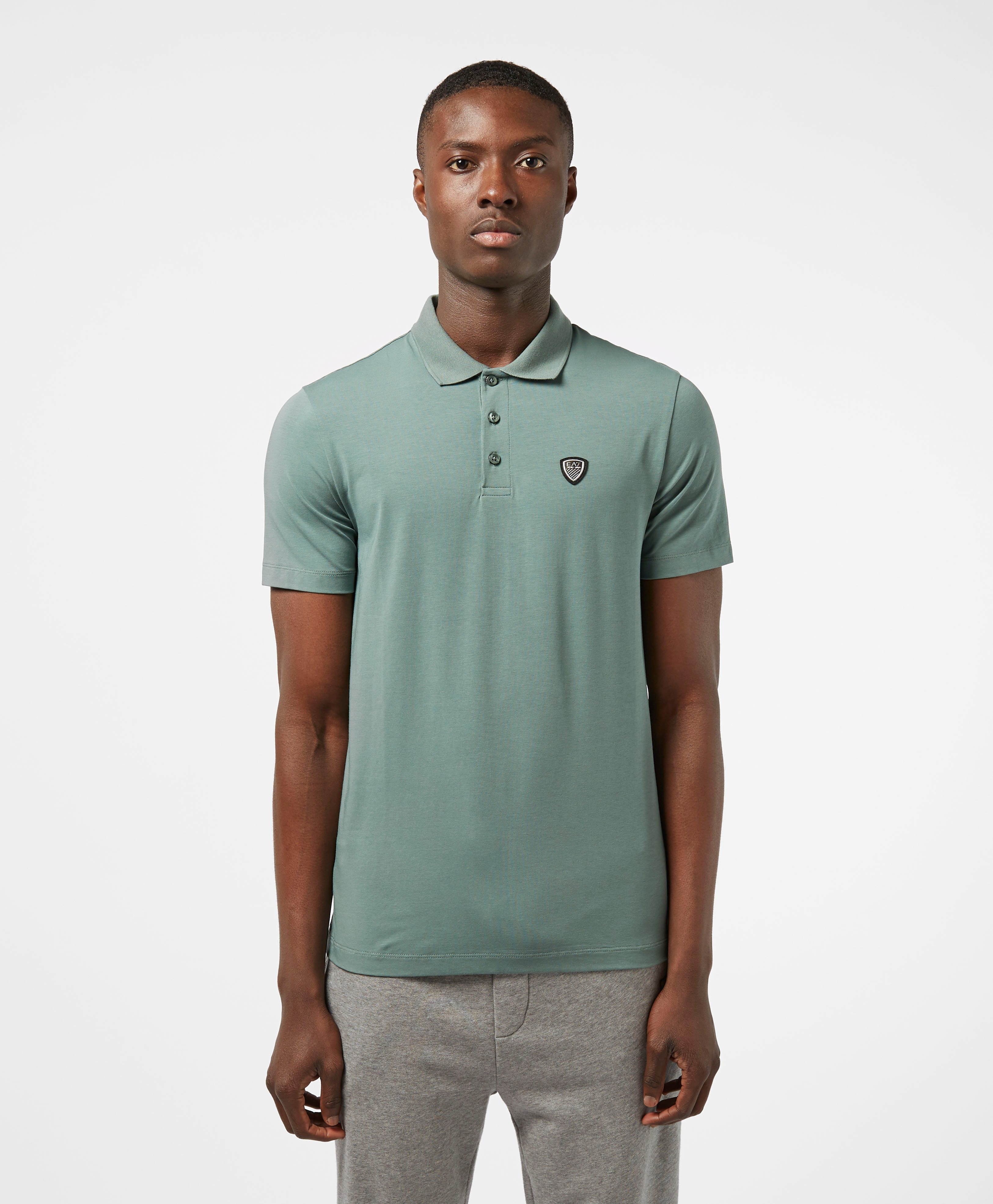 Emporio Armani EA7 Core Shield Short Sleeve Polo Shirt | scotts Menswear