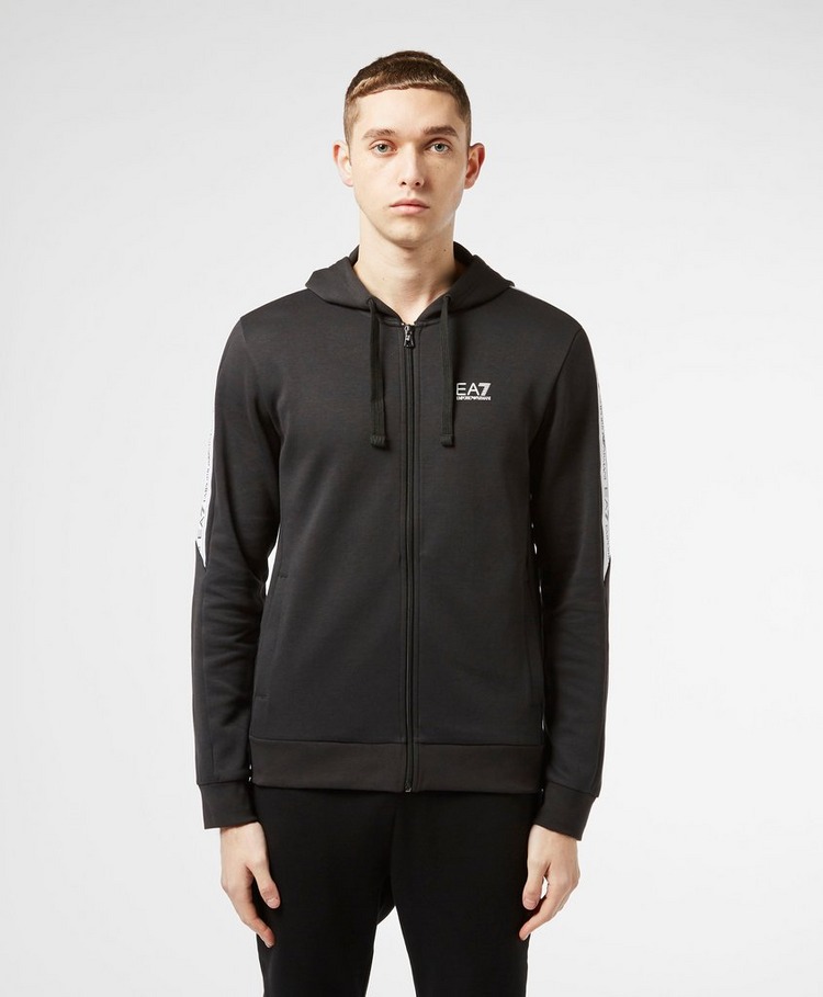 Emporio Armani EA7 Tape Sleeve Full Zip Hoodie - Exclusive | scotts ...