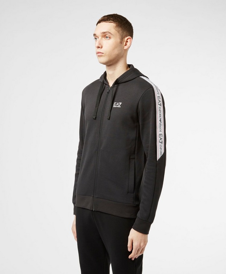 Emporio Armani EA7 Tape Sleeve Full Zip Hoodie - Exclusive | scotts Menswear
