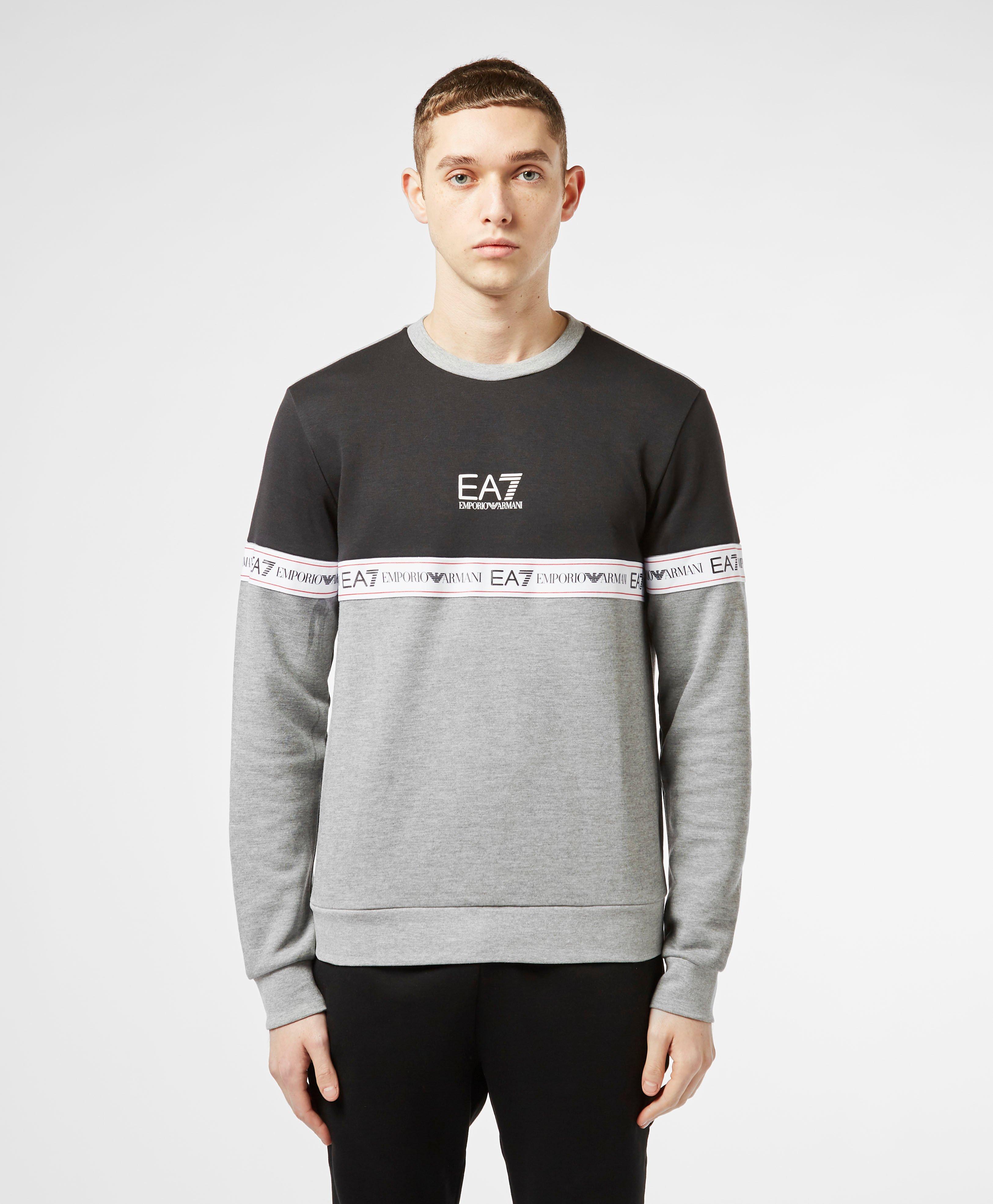 emporio armani block colour sweatshirt