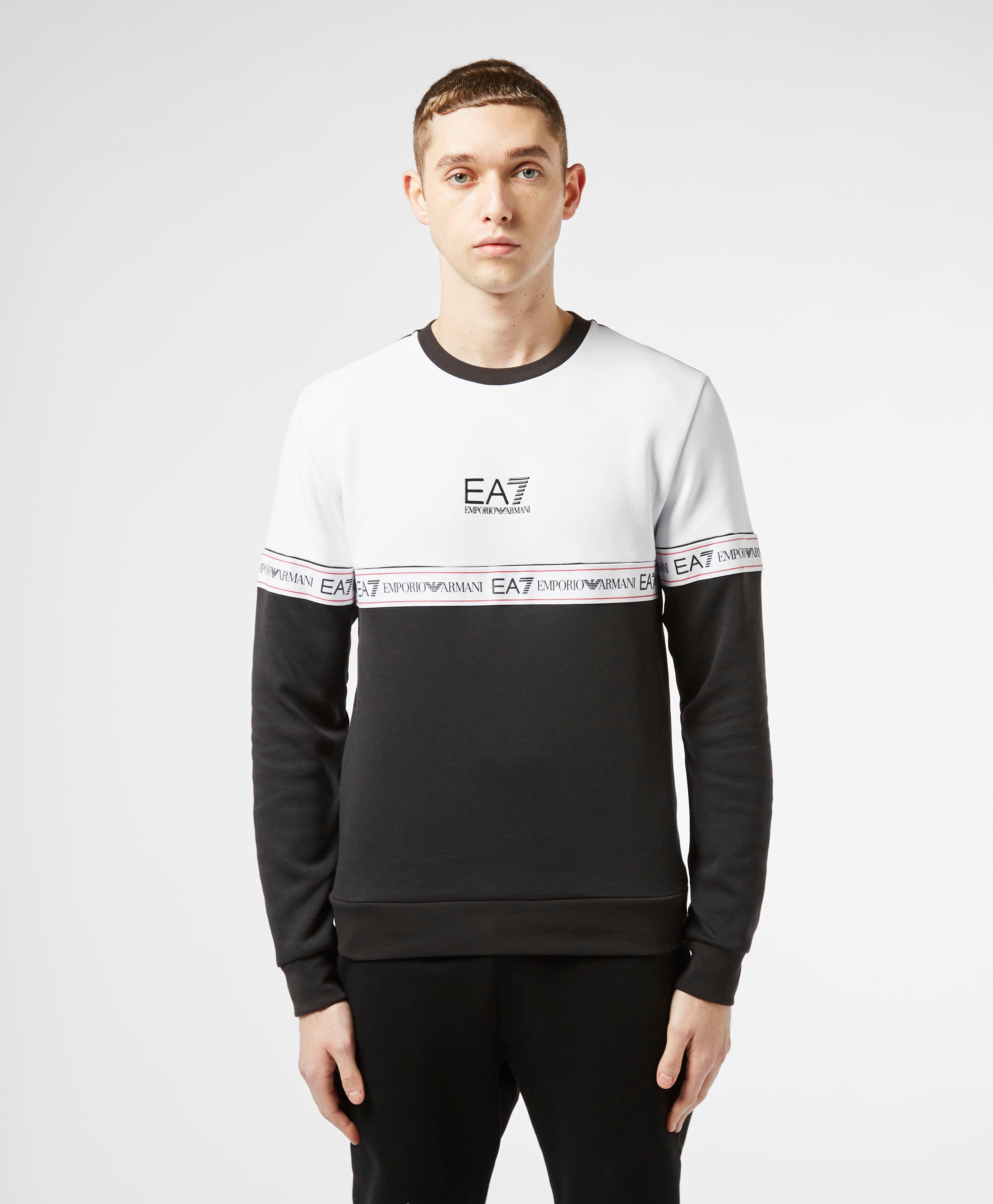 emporio armani block colour sweatshirt