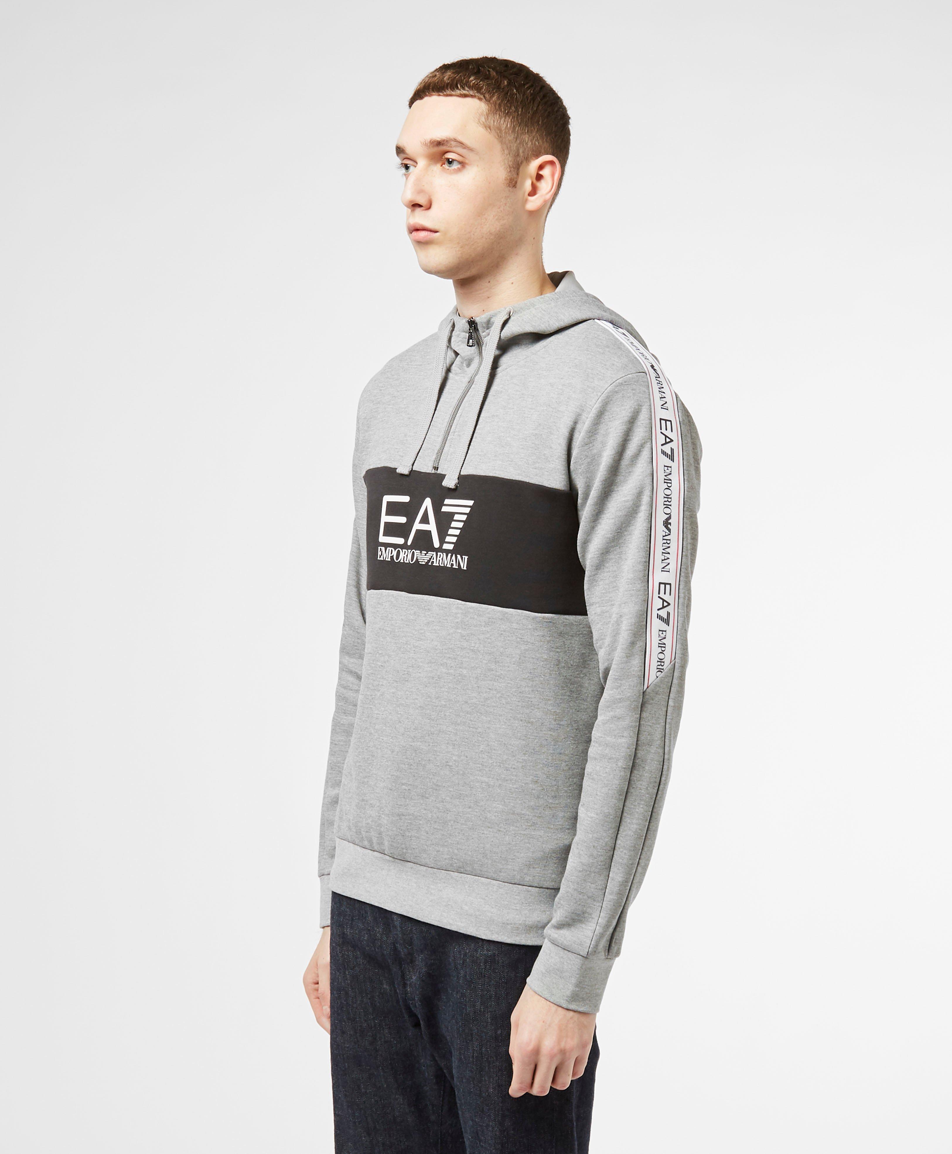 emporio armani tape hoodie