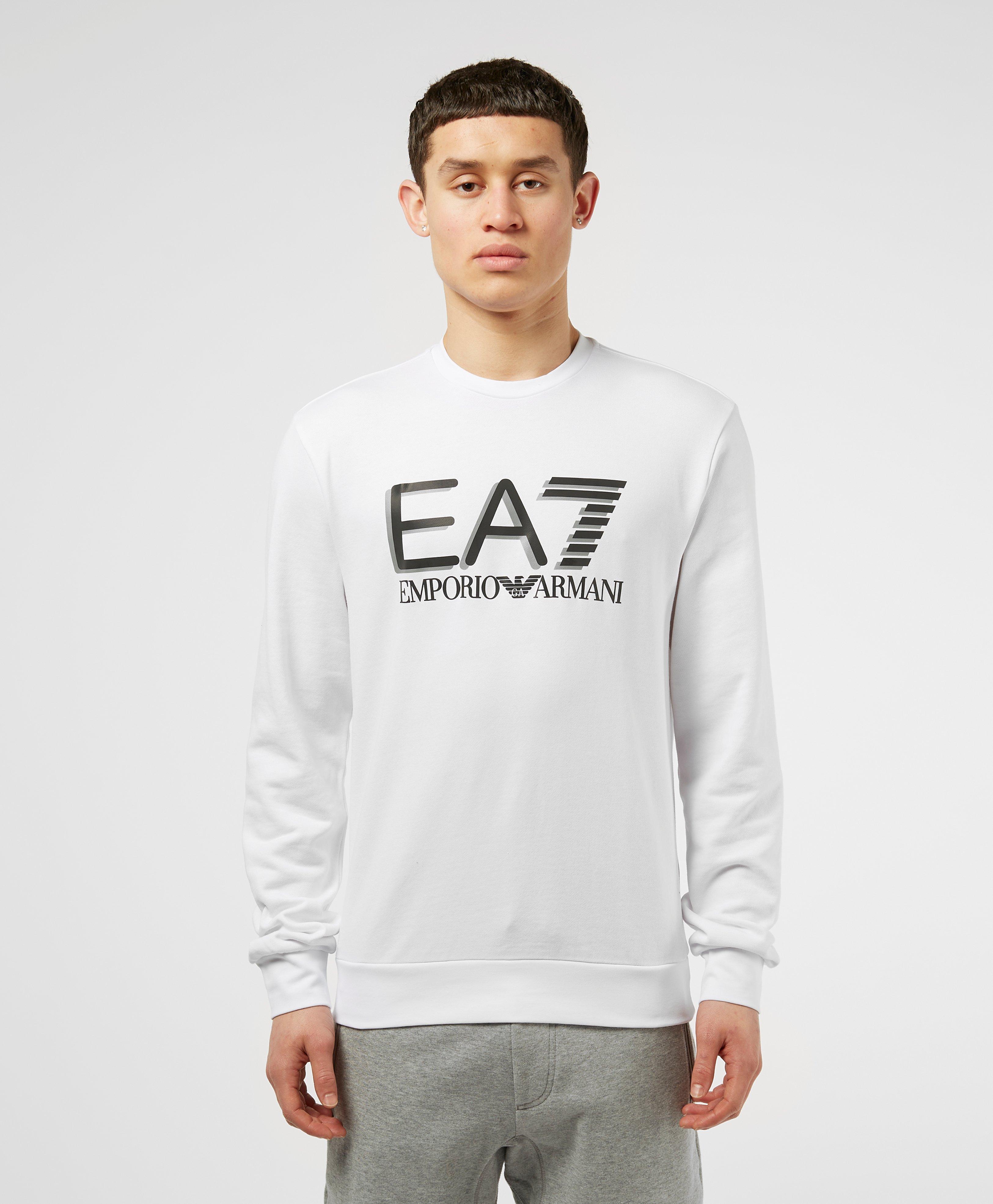 ea7 visibility logo sweatshirt