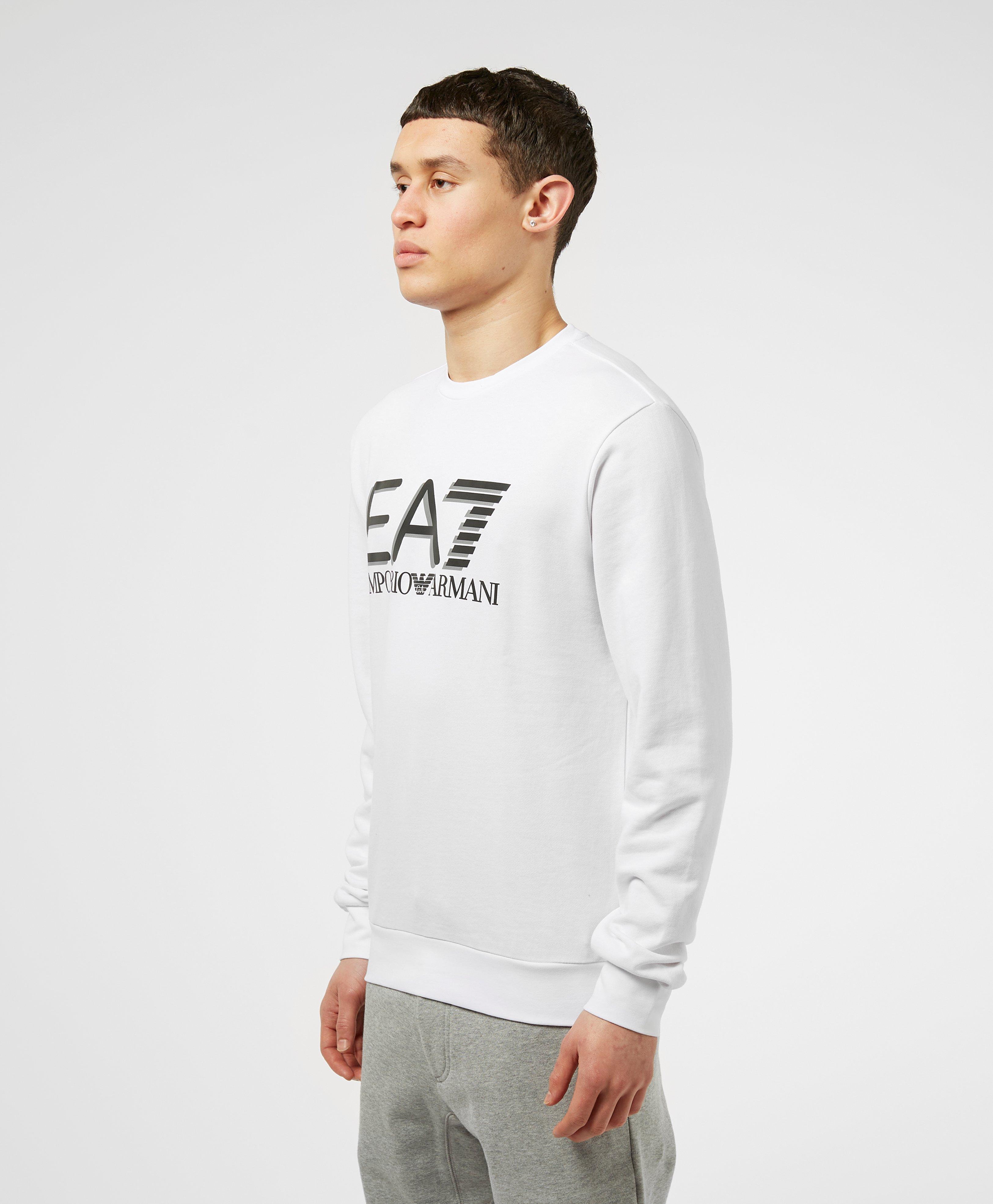 ea7 visibility logo sweatshirt