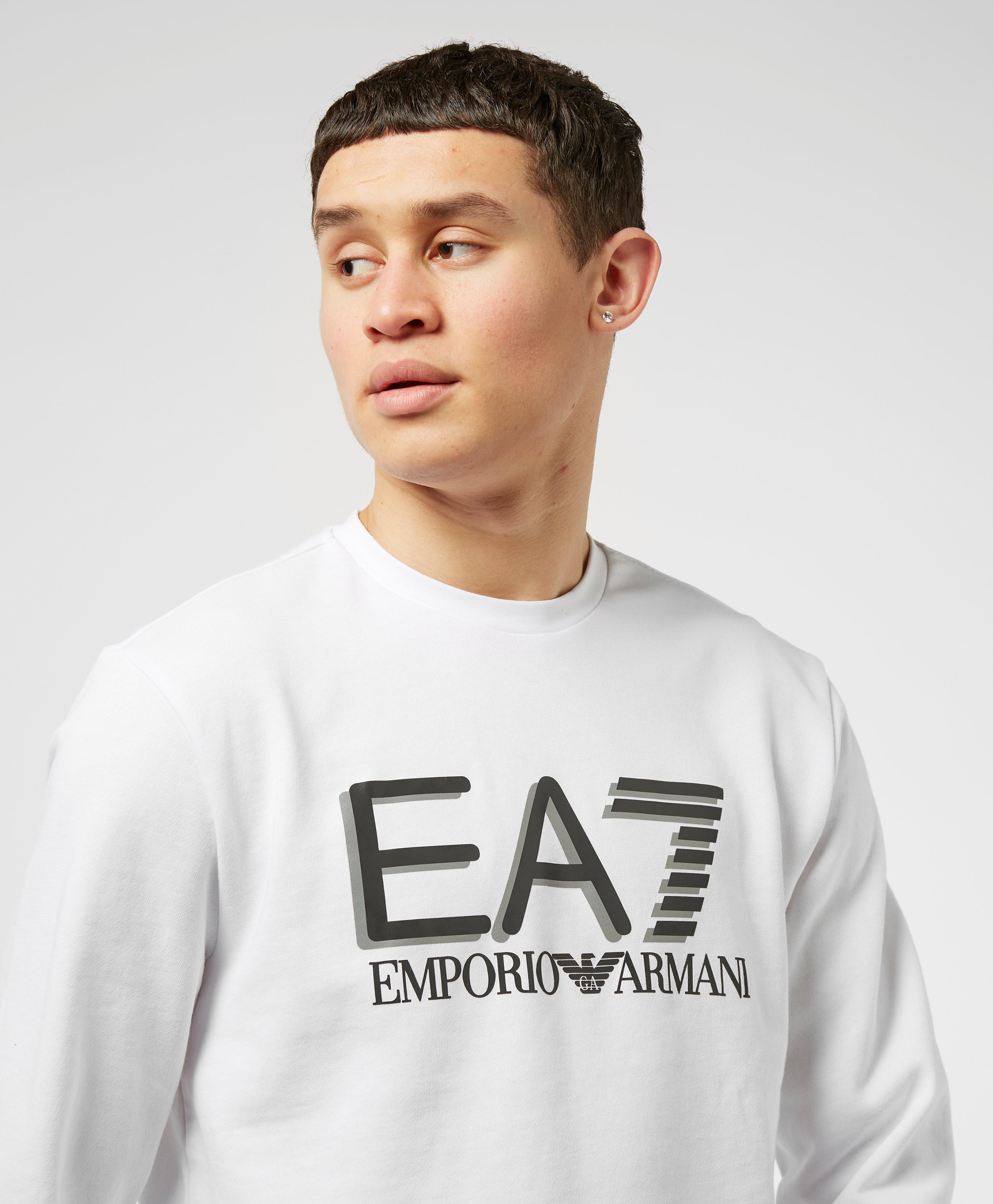 ea7 visibility logo sweatshirt