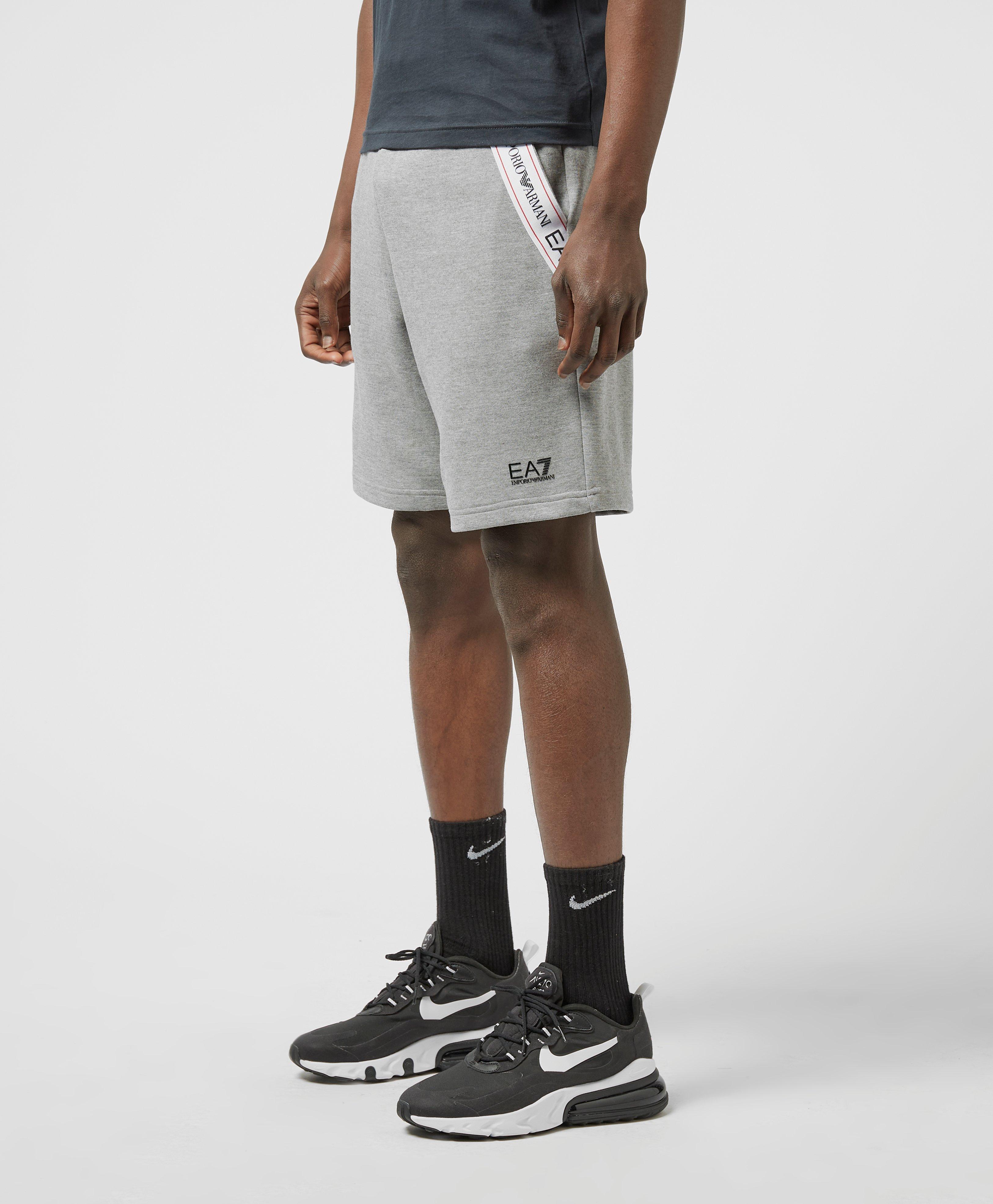 grey ea7 shorts