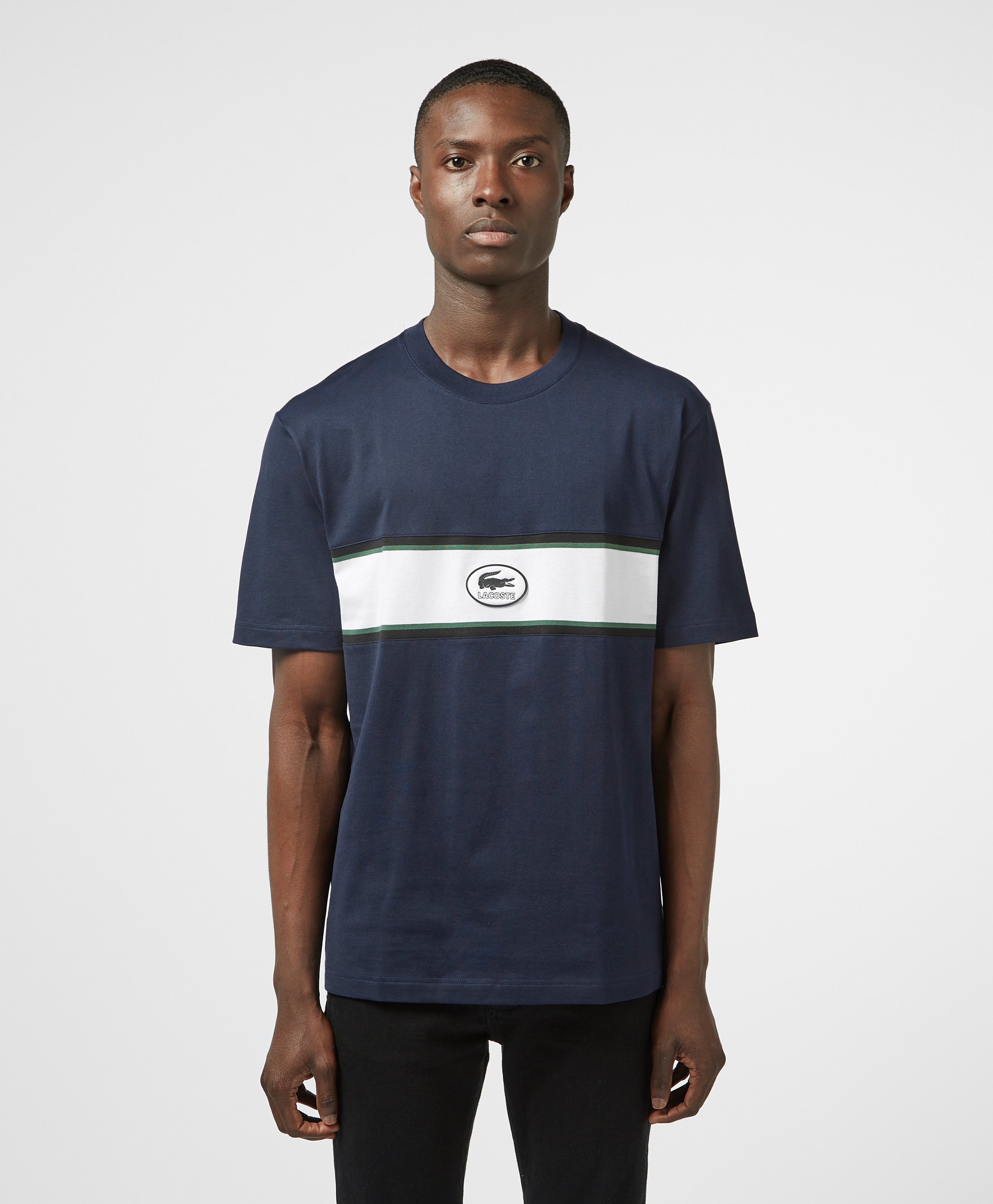Lacoste Central Logo Band Short Sleeve T-Shirt | scotts Menswear