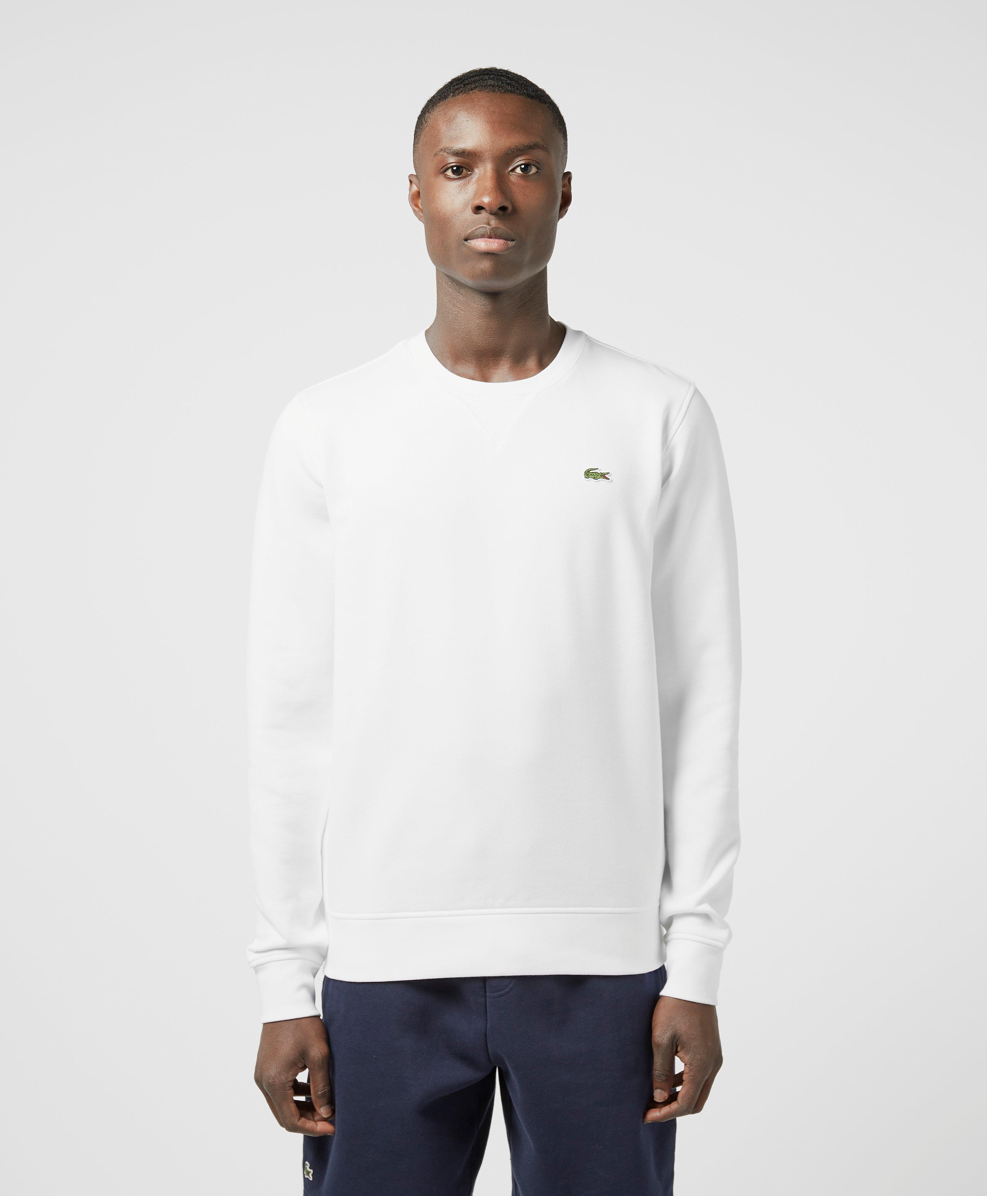 lacoste basic crew neck sweatshirt