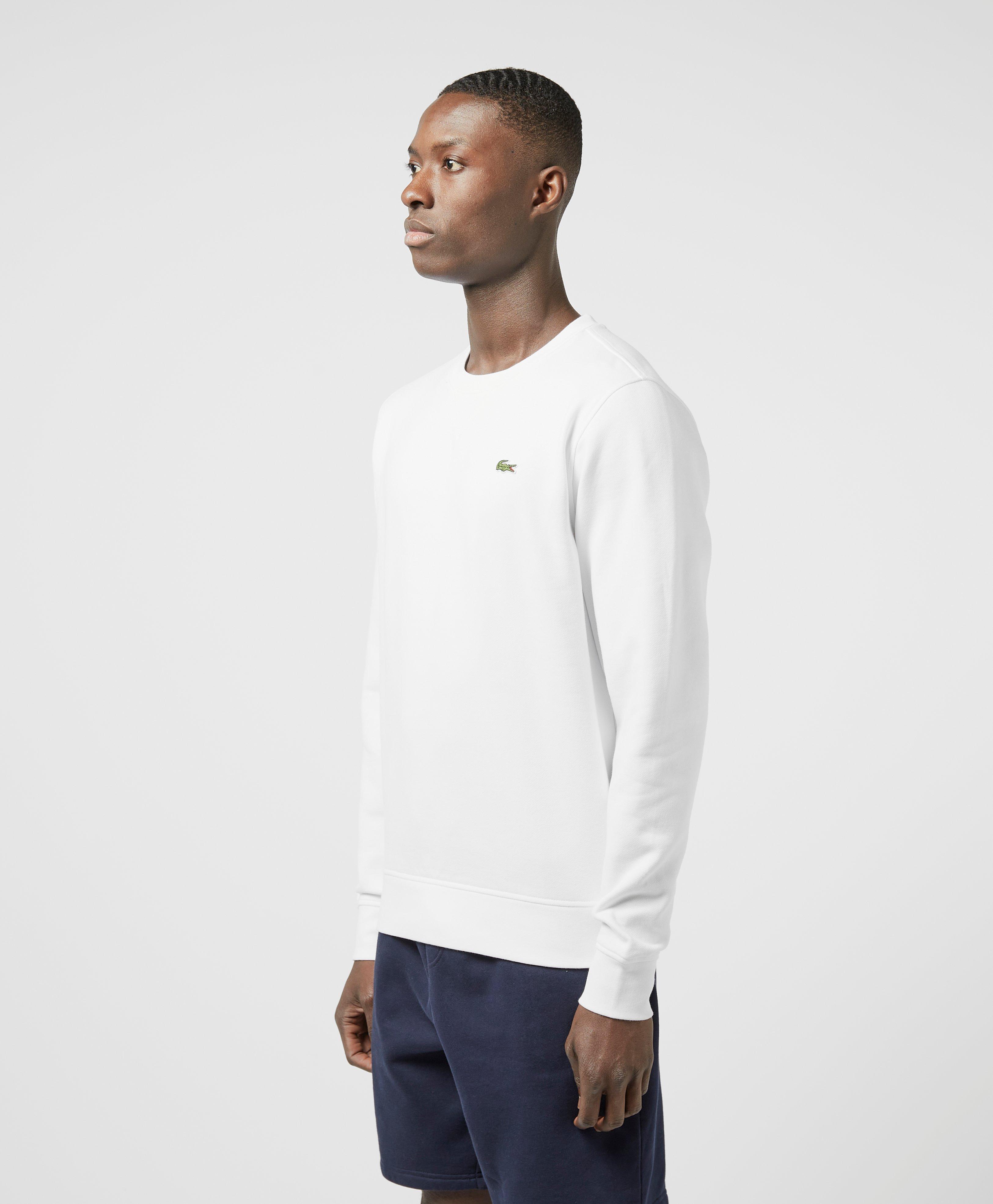 lacoste basic crew neck sweatshirt