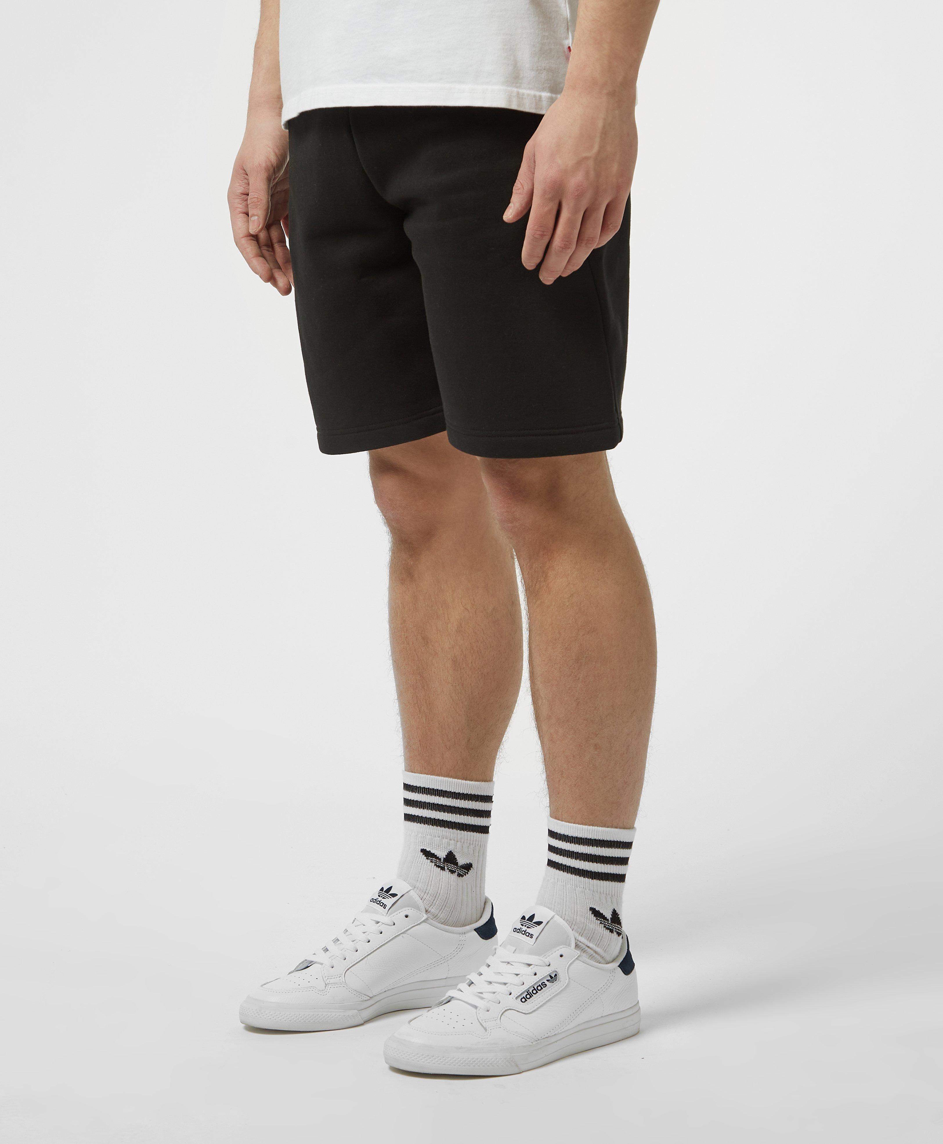 lacoste fleece shorts black