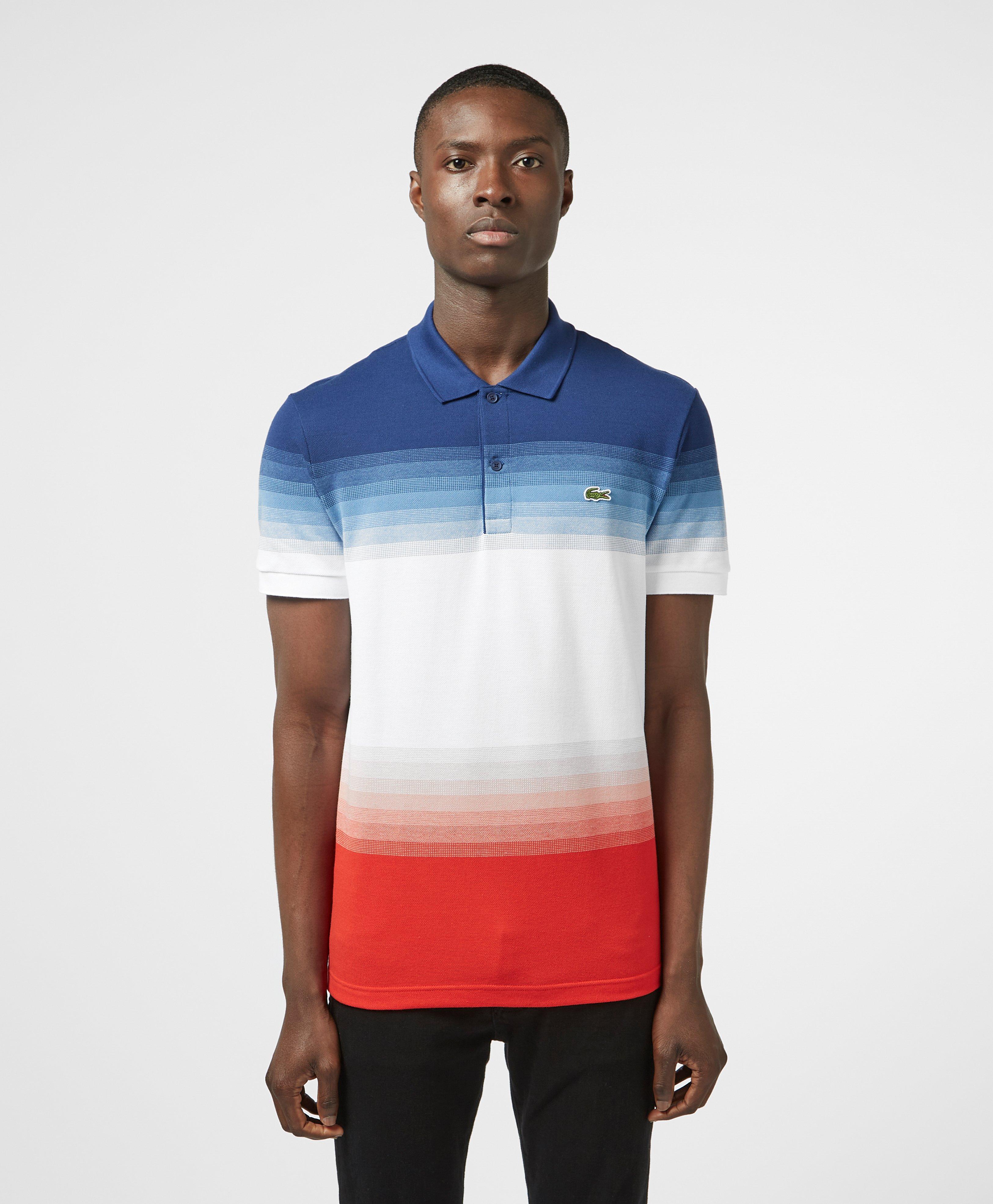 lacoste tricolor polo shirt