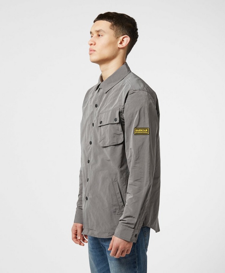 barbour international biker overshirt