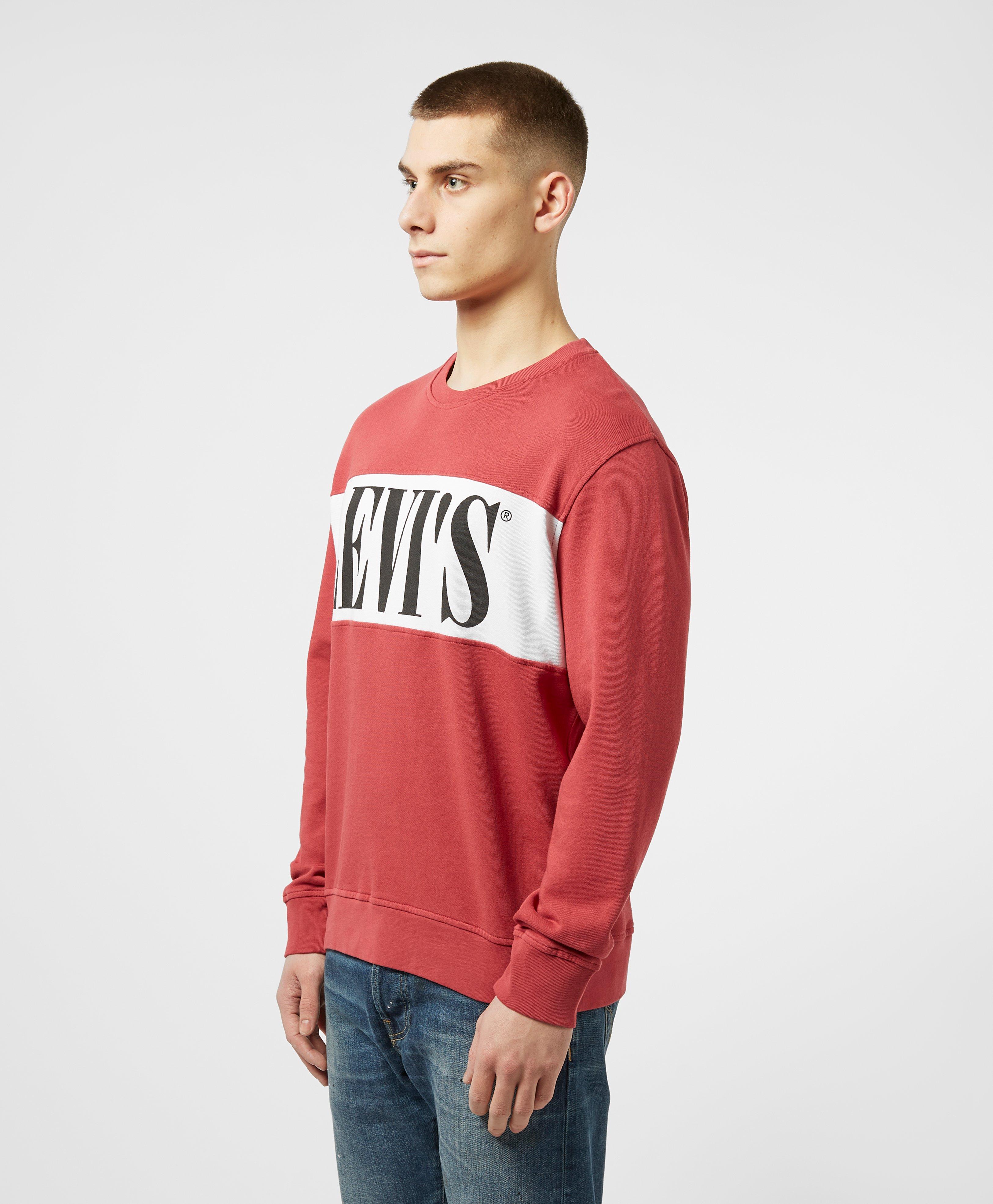 levi's colour block sweatshirt