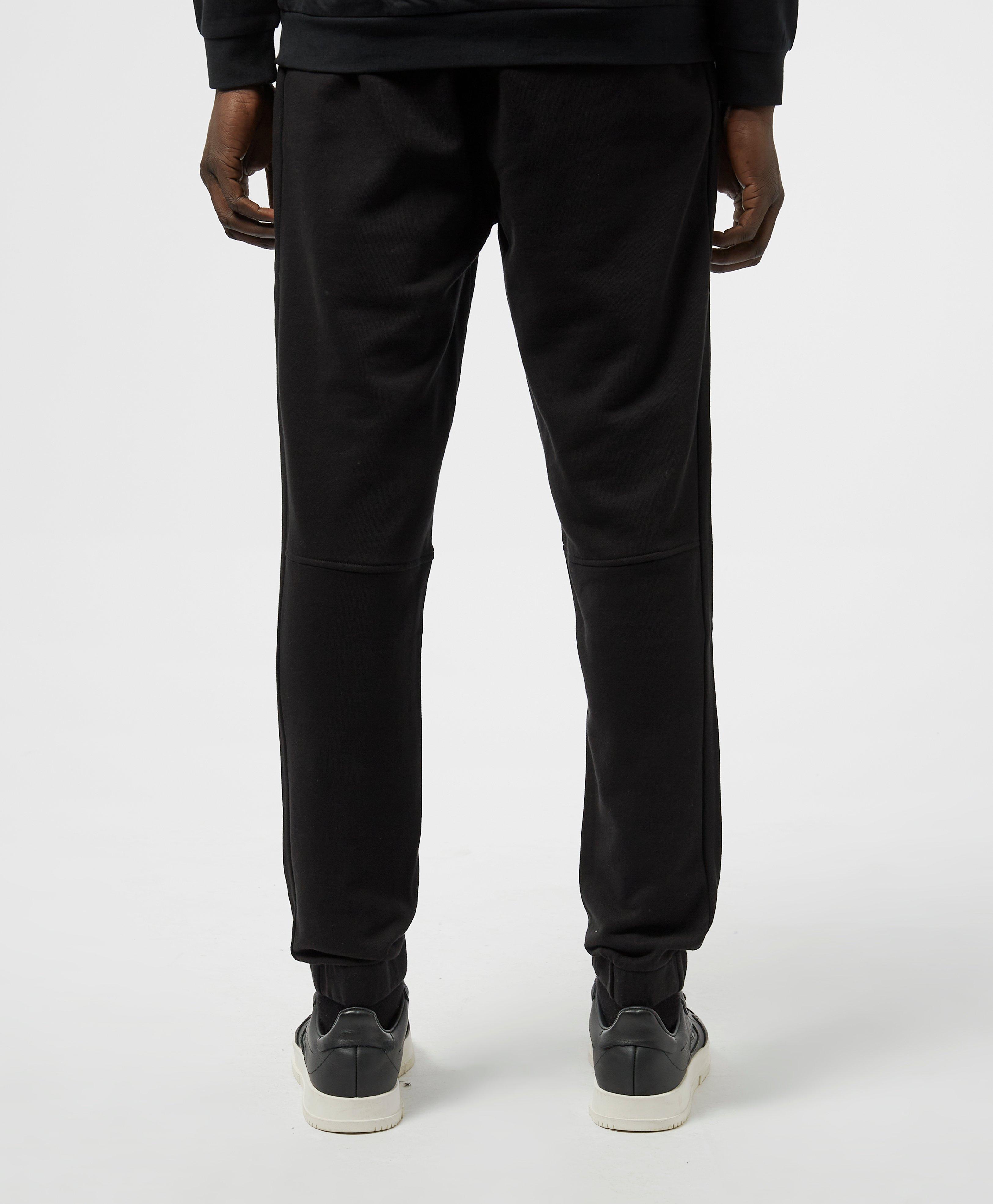 boss logo cuffed fleece pants