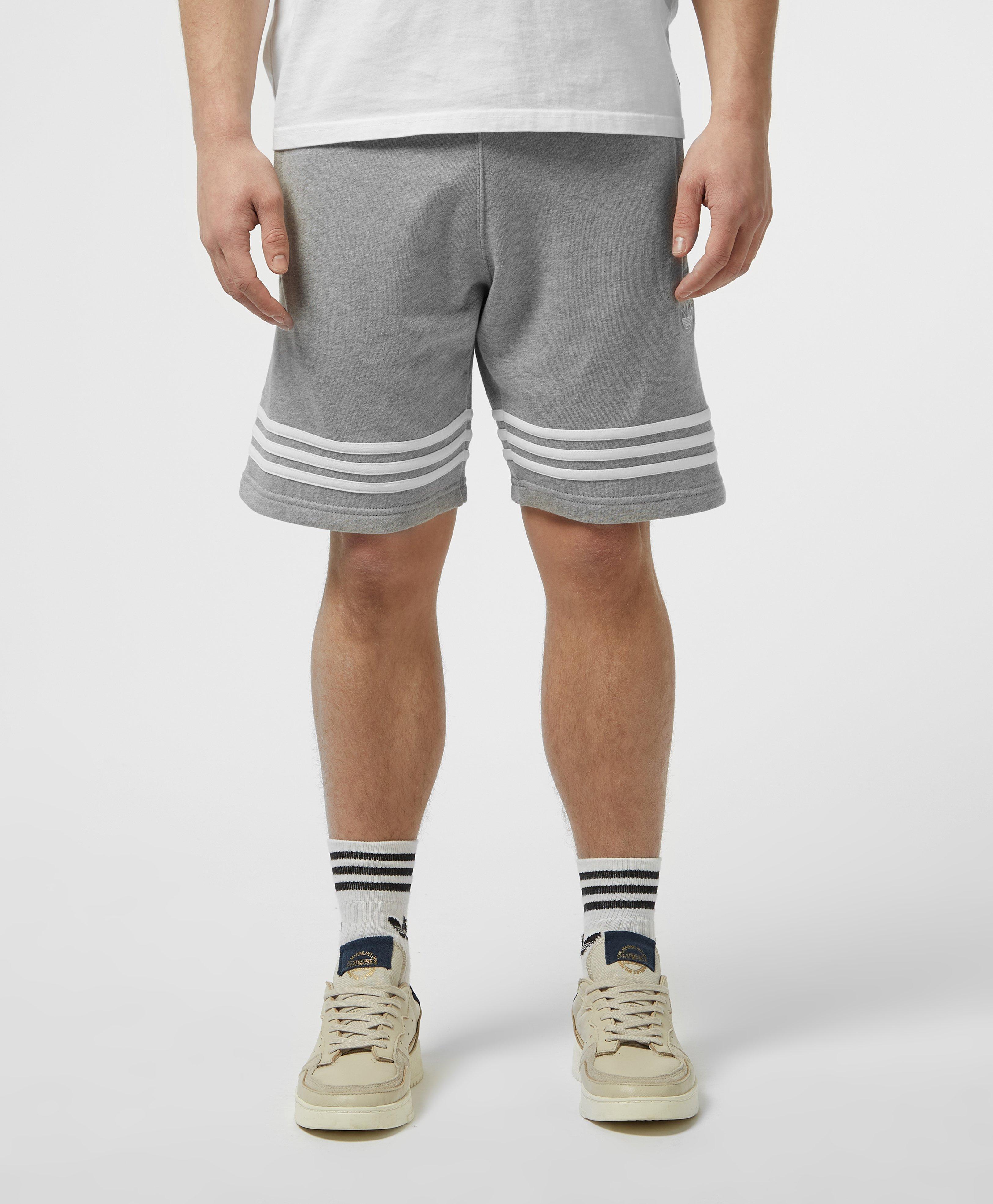 adidas grey fleece shorts