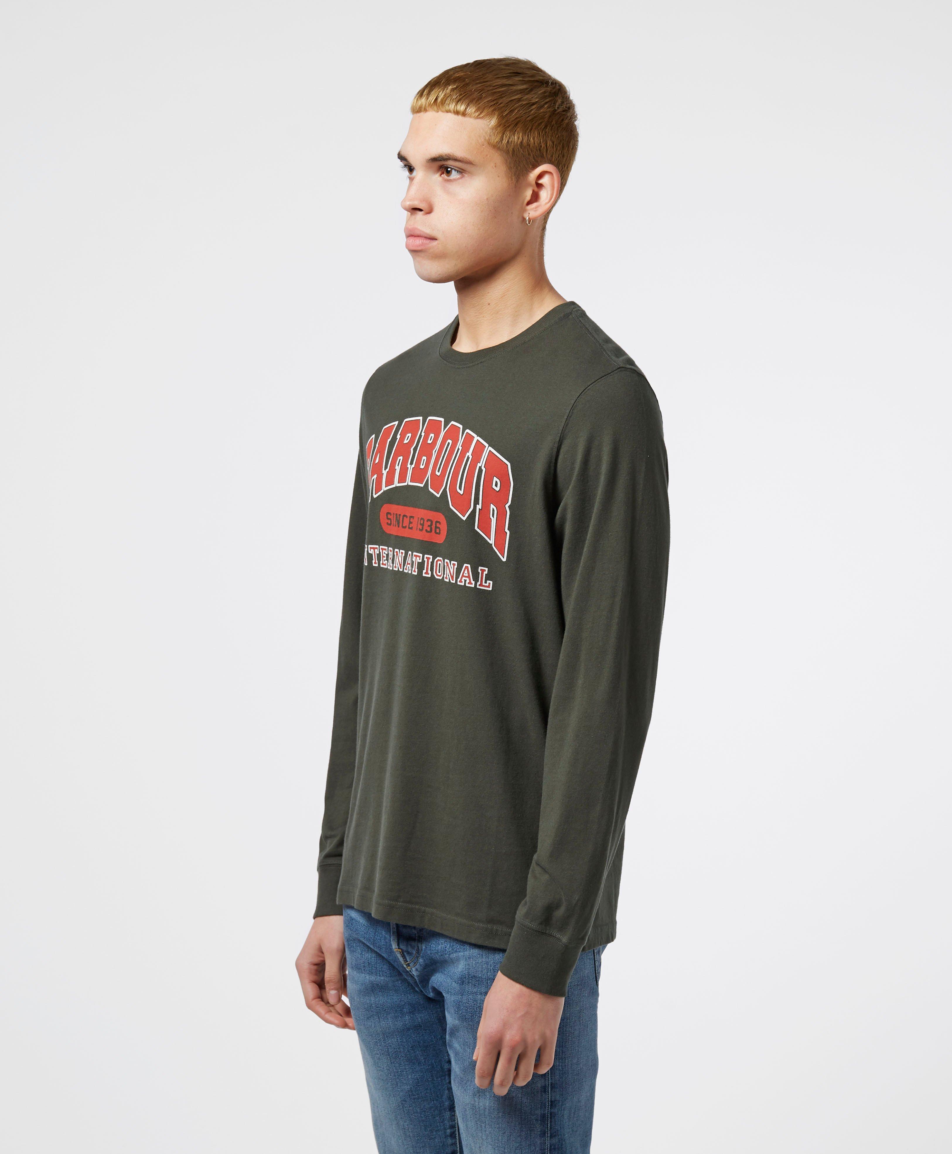 barbour international long sleeve t shirt