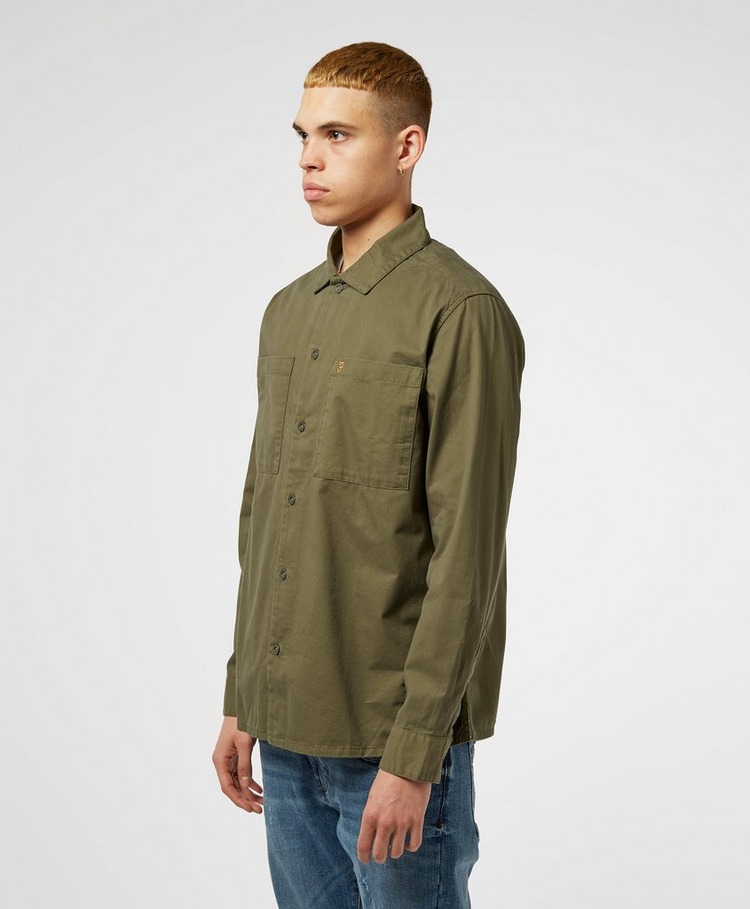 washed twill overshirt