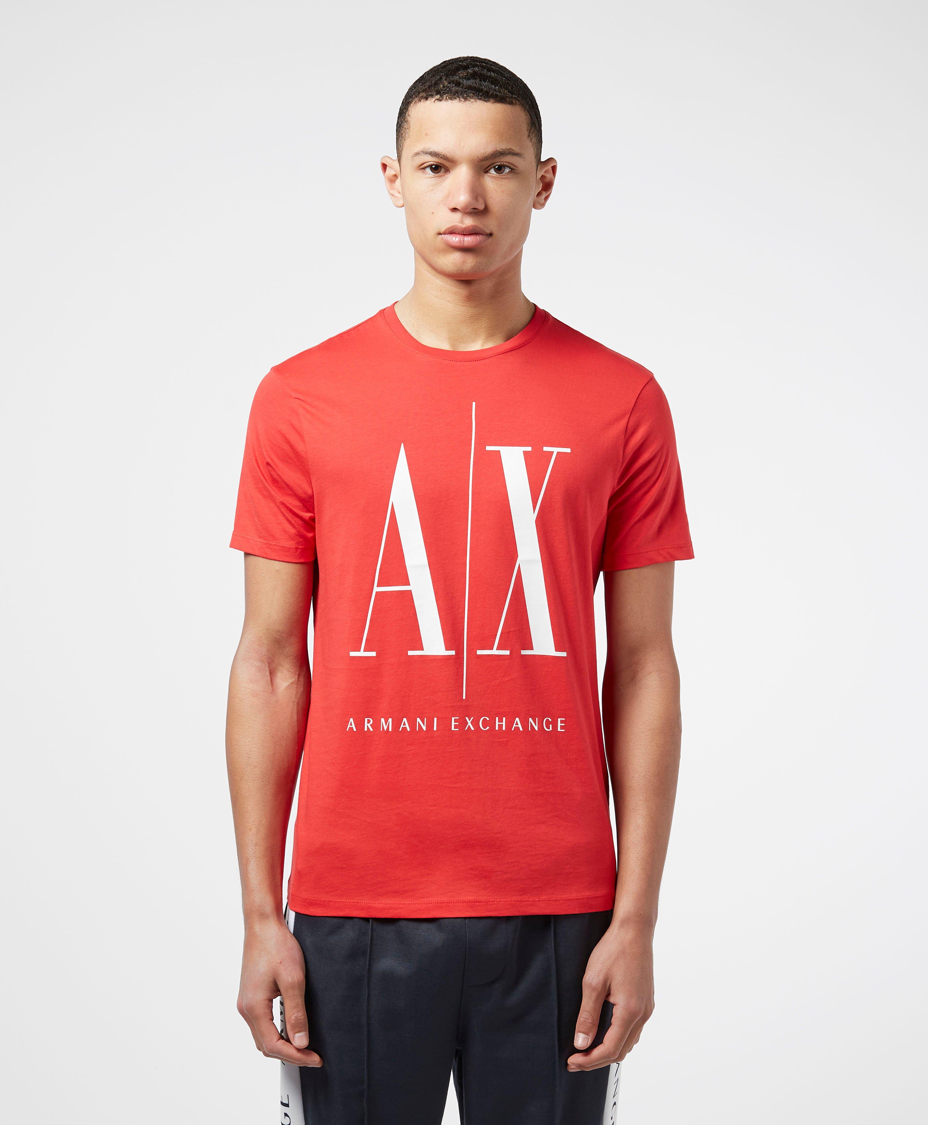 red armani t shirt