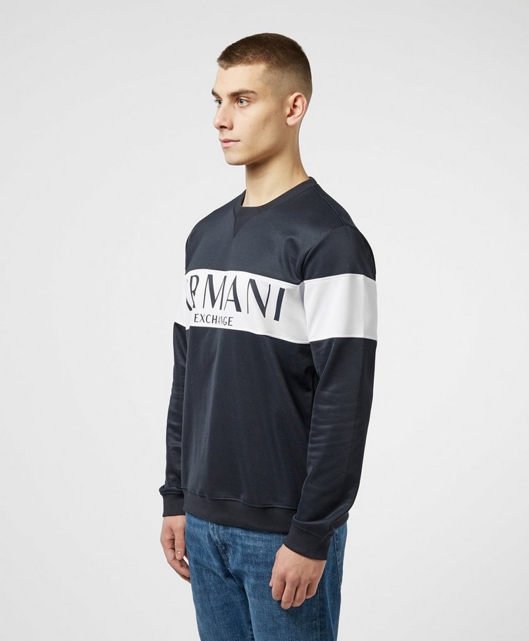 Armani Exchange Block Logo Sweatshirt | scotts Menswear