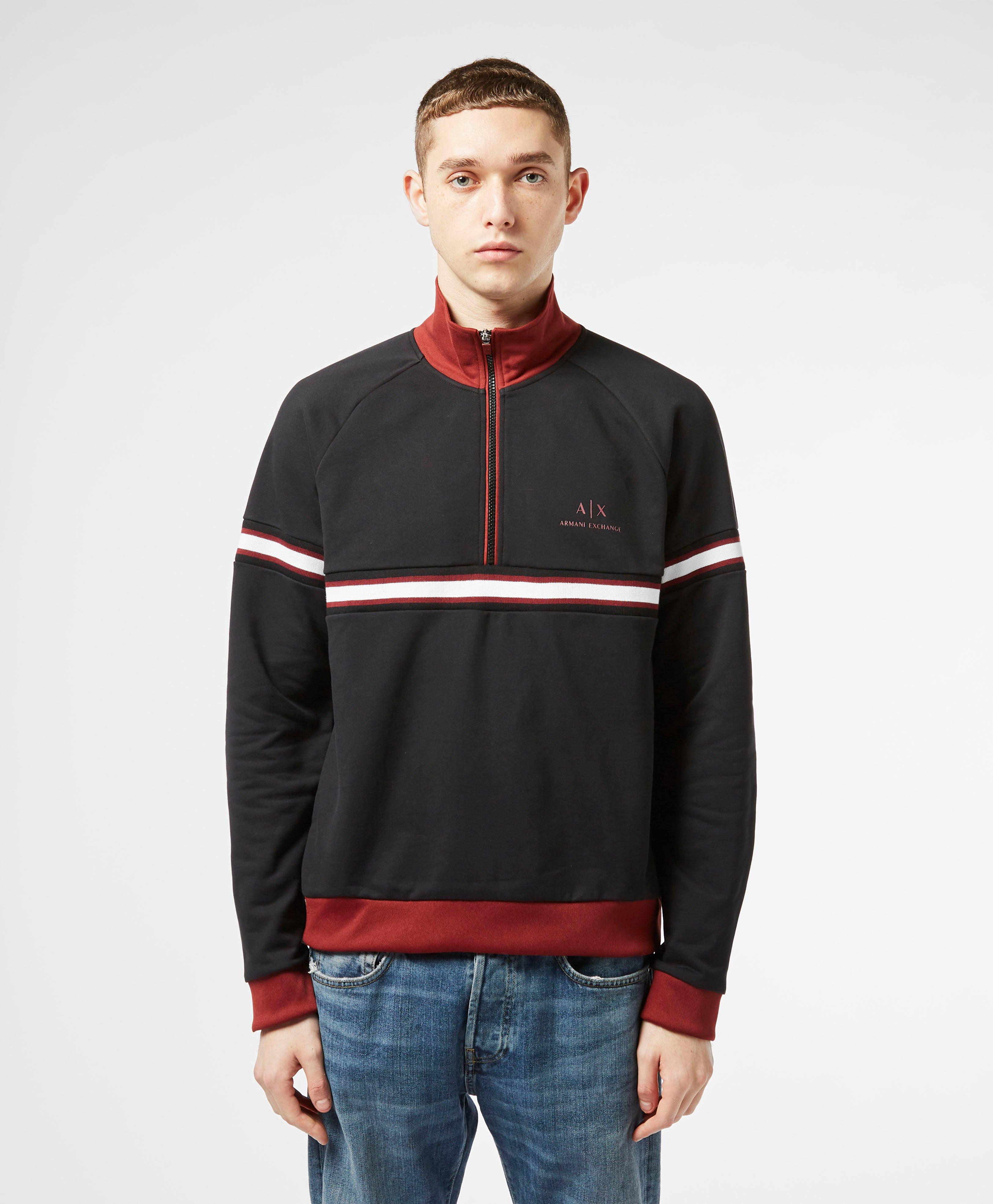 armani zip sweatshirt