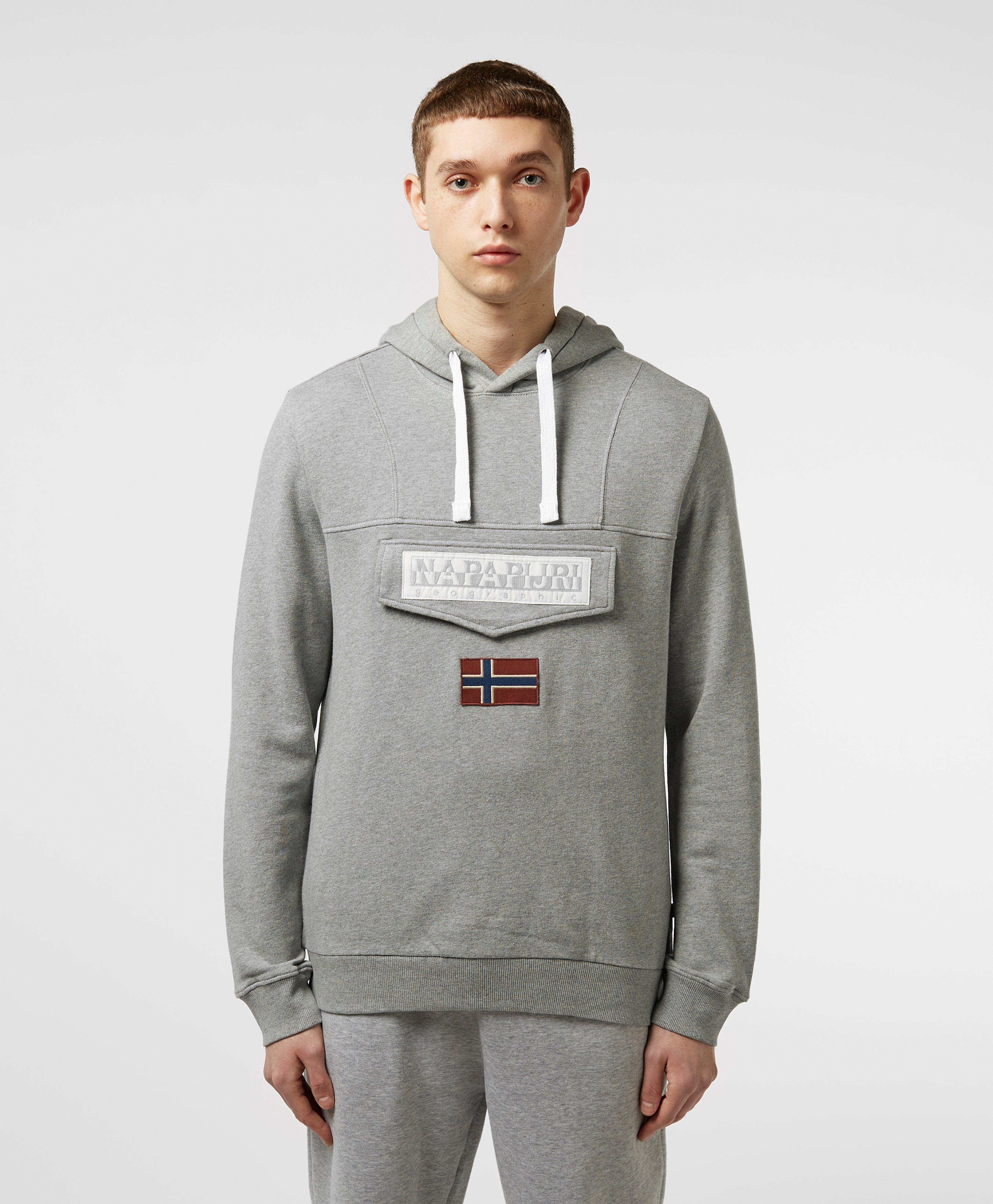 napapijri burgee hoodie grey