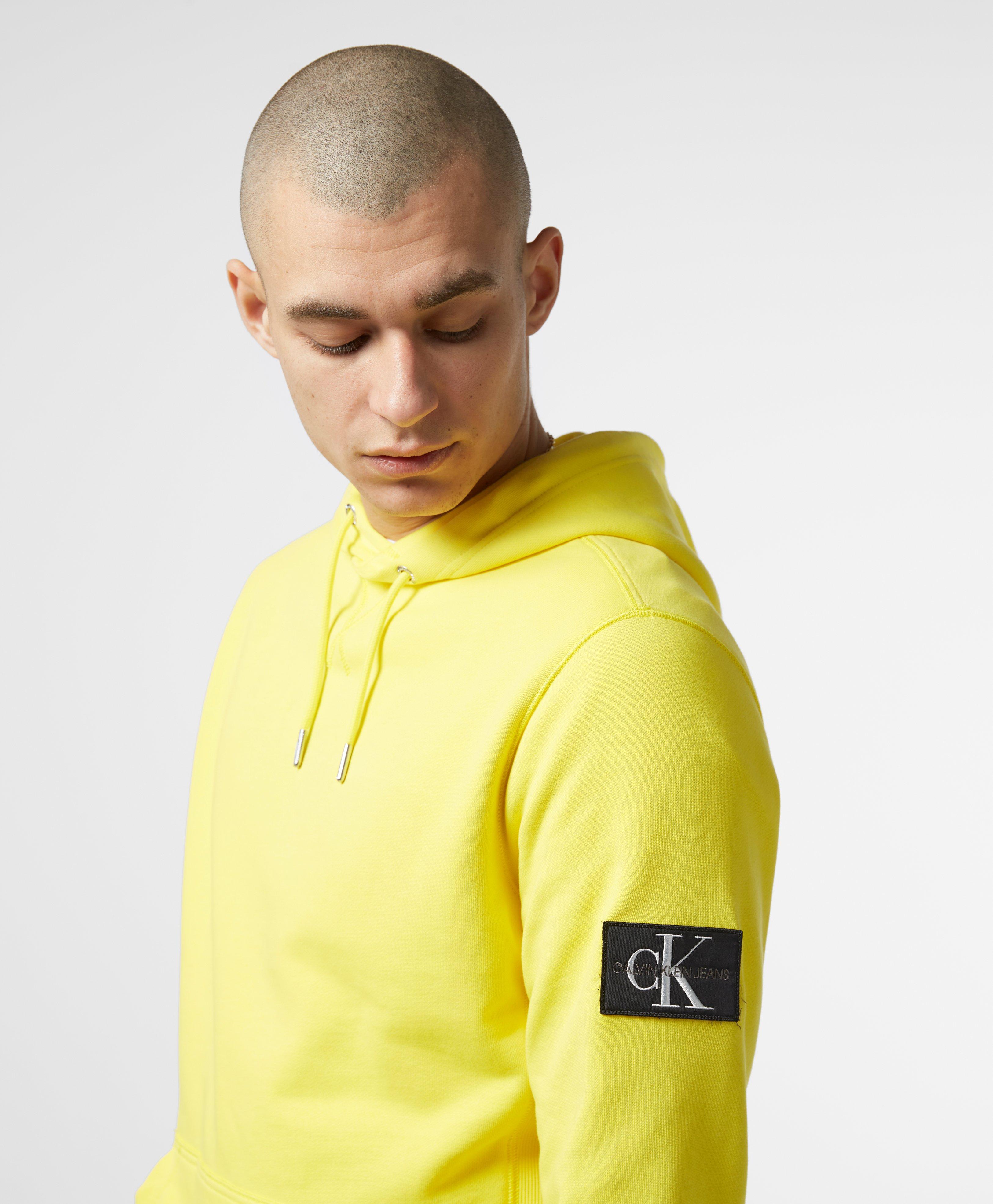 yellow calvin klein hoodie