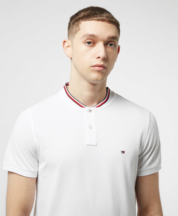 Tommy Hilfiger Bomber Collar Short Sleeve Polo Shirt | scotts Menswear