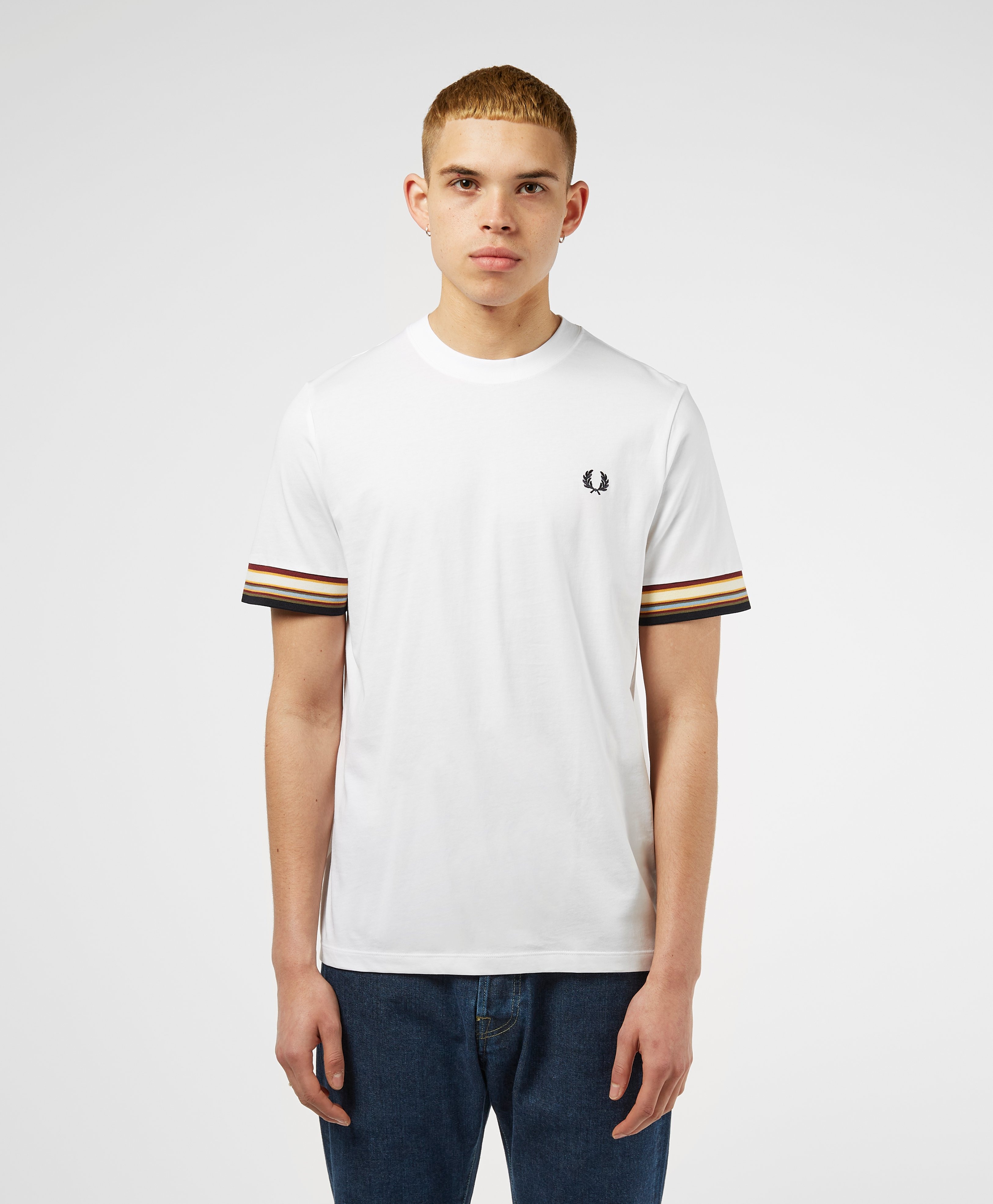 fred perry short sleeve shirt large